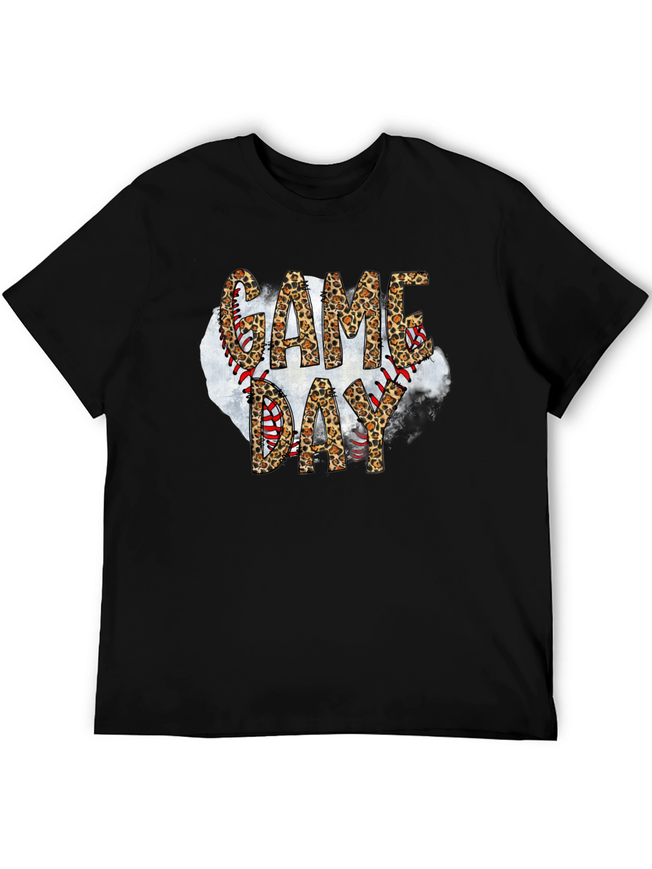 Game Day Leopard Print Baseball T-Shirt