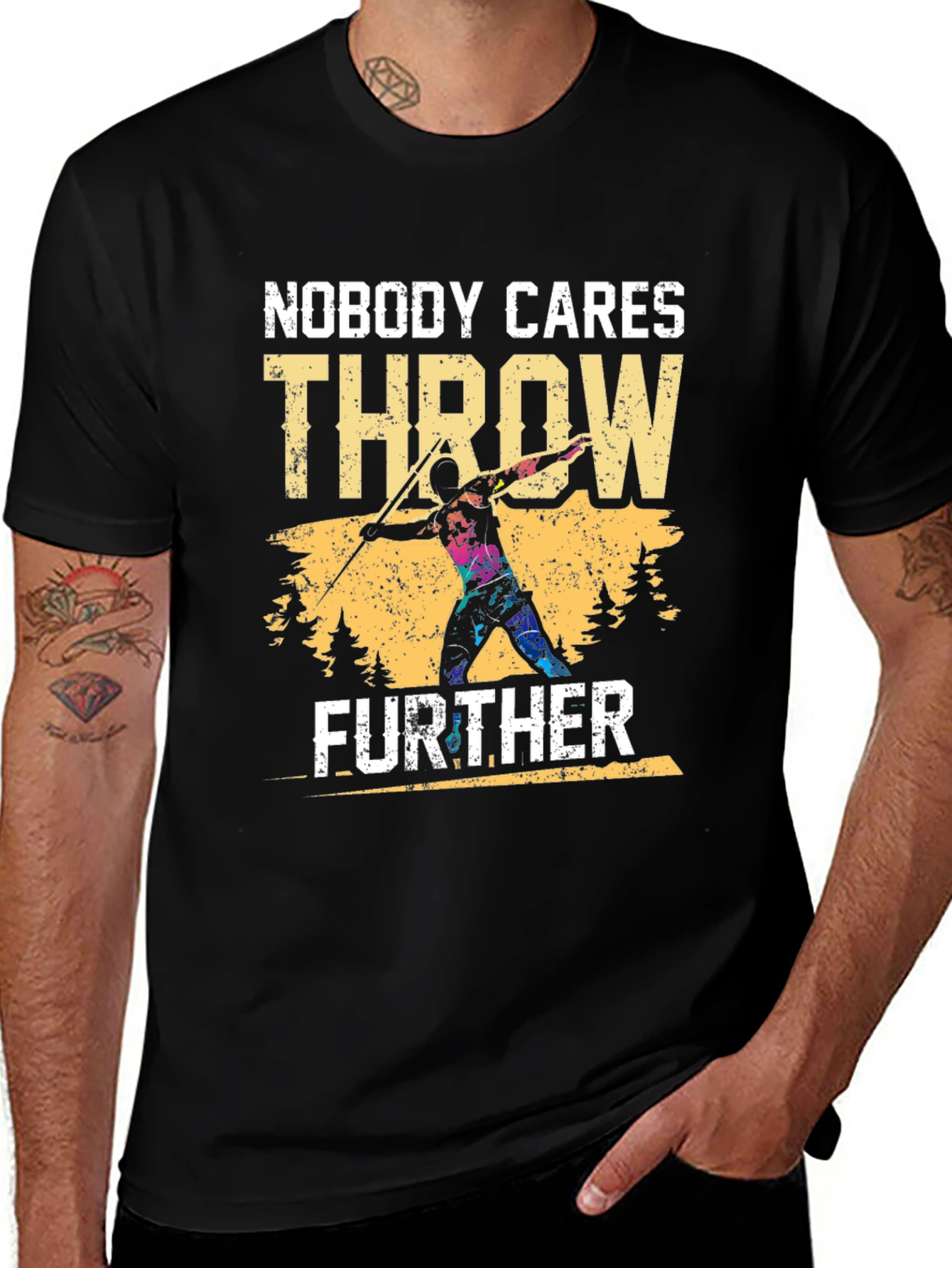 Nobody Cares Throw Further T-Shirt