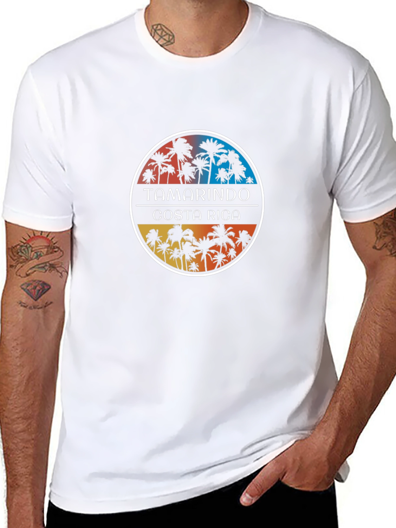 Tamarindo Costa Rica Palm Tree Graphic T-Shirt