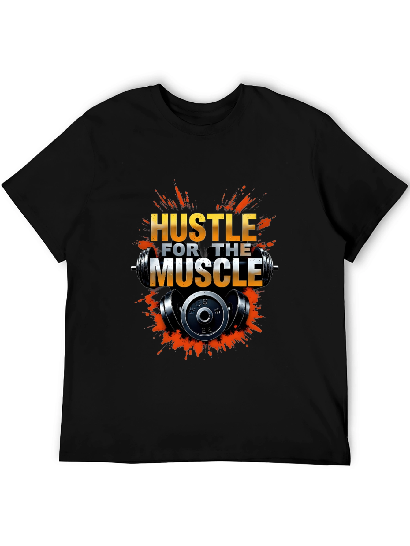 Hustle For The Muscle Black T-Shirt