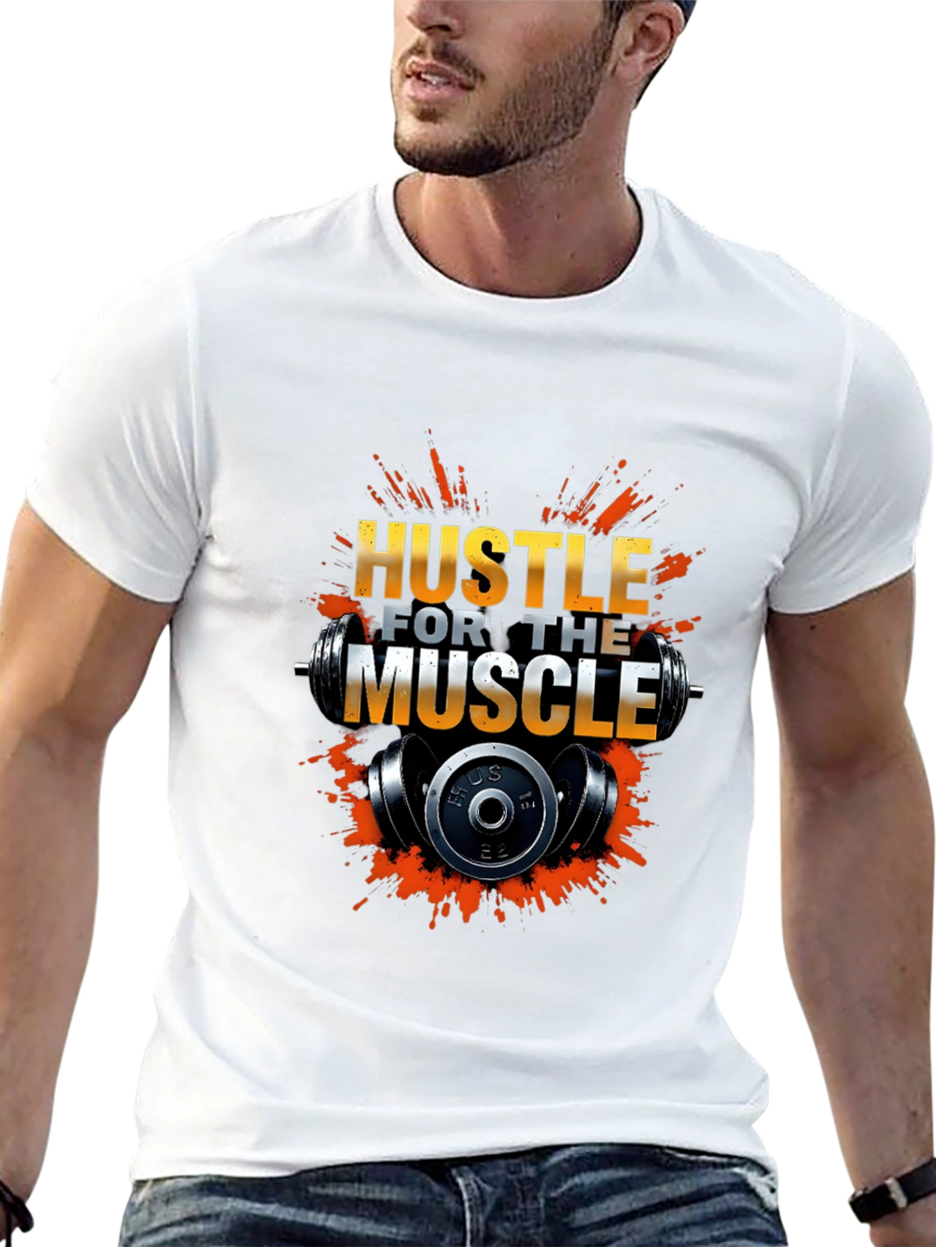 Hustle For The Muscle Black T-Shirt