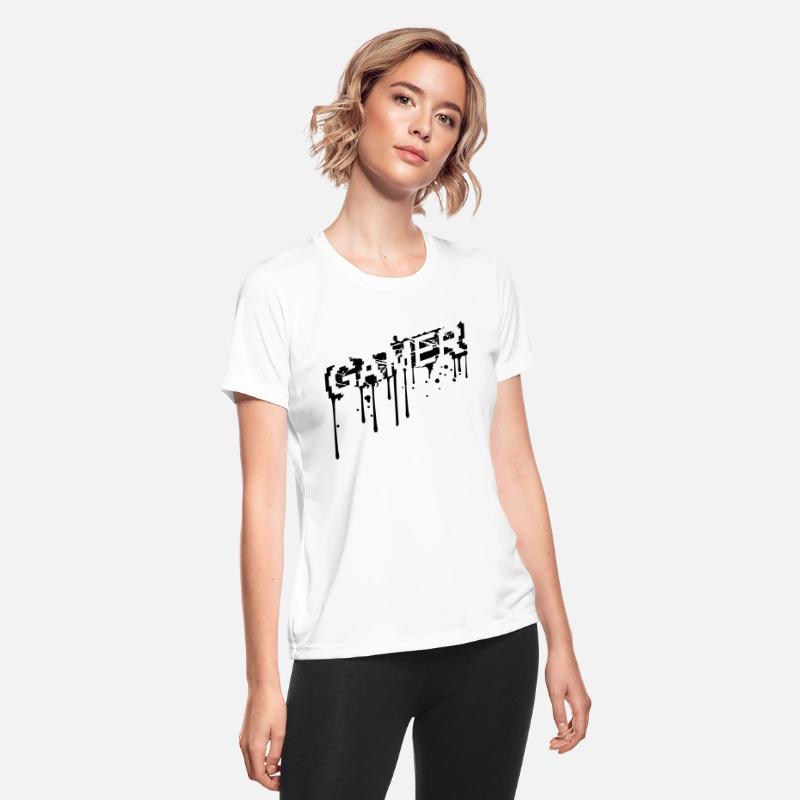 graffiti drops gamer cool cracks scratches logo tr