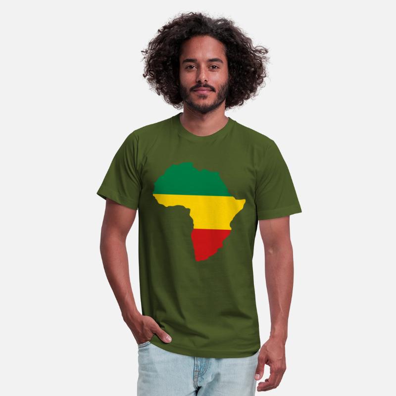 Green, Gold (Yellow) & Red Africa Flag