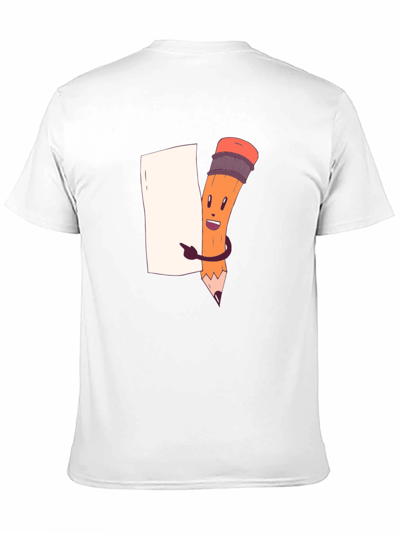 Cartoon Pencil Graphic T-Shirt
