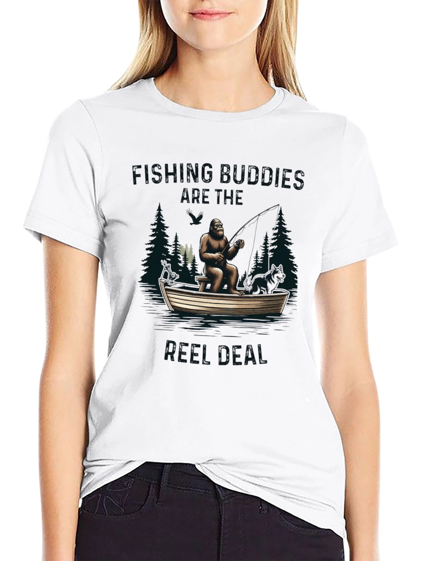 Fishing Buddies Are Real Bigfoot T-Shirt