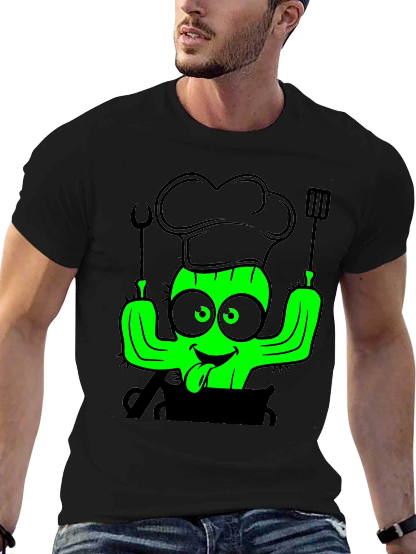 Chef Cactus T-Shirt - Funny Cooking Tee