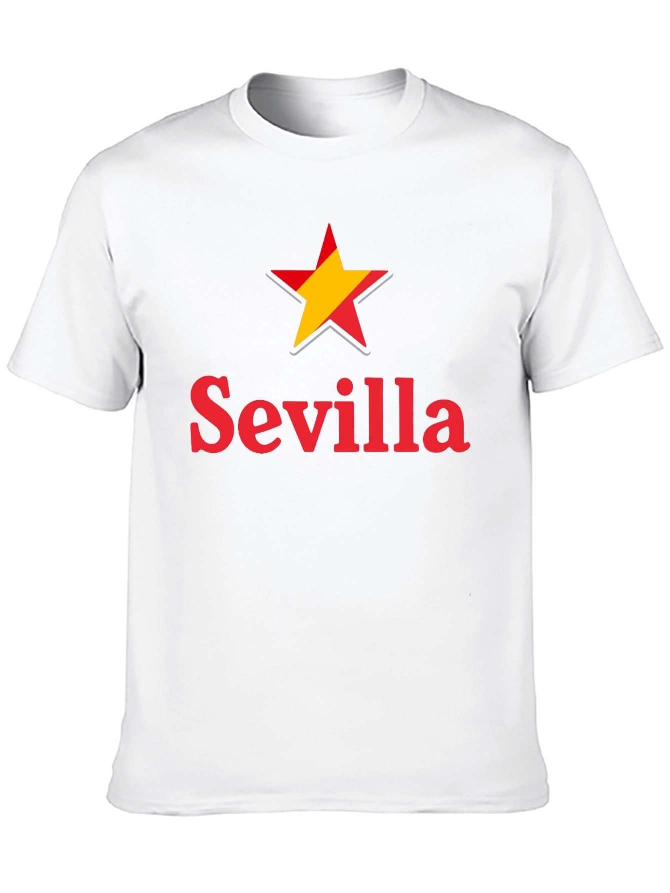 Sevilla Spain Star Graphic T-Shirt - Casual Wear