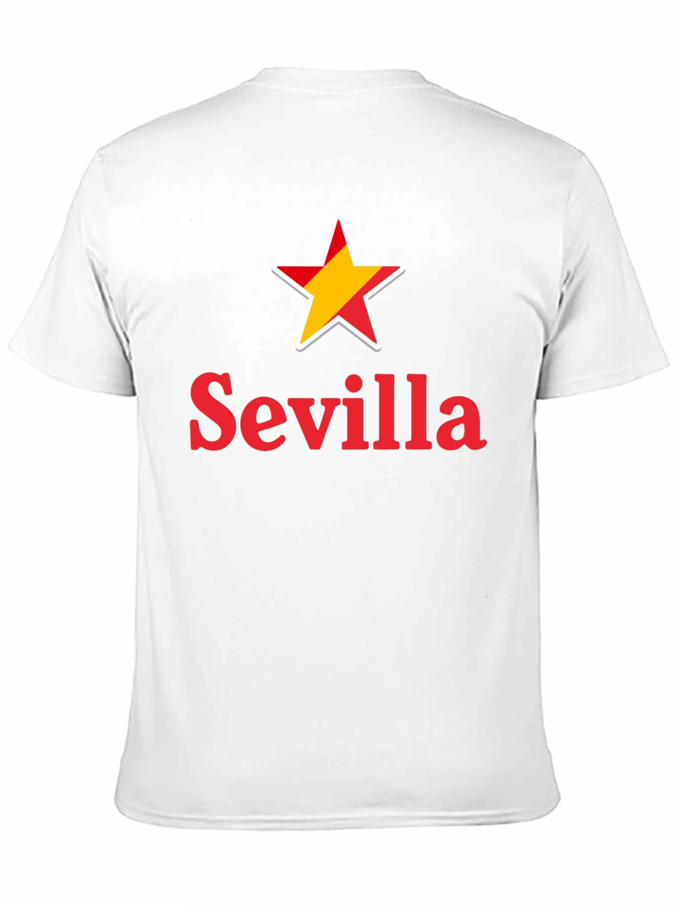 Sevilla Spain Star Graphic T-Shirt - Casual Wear