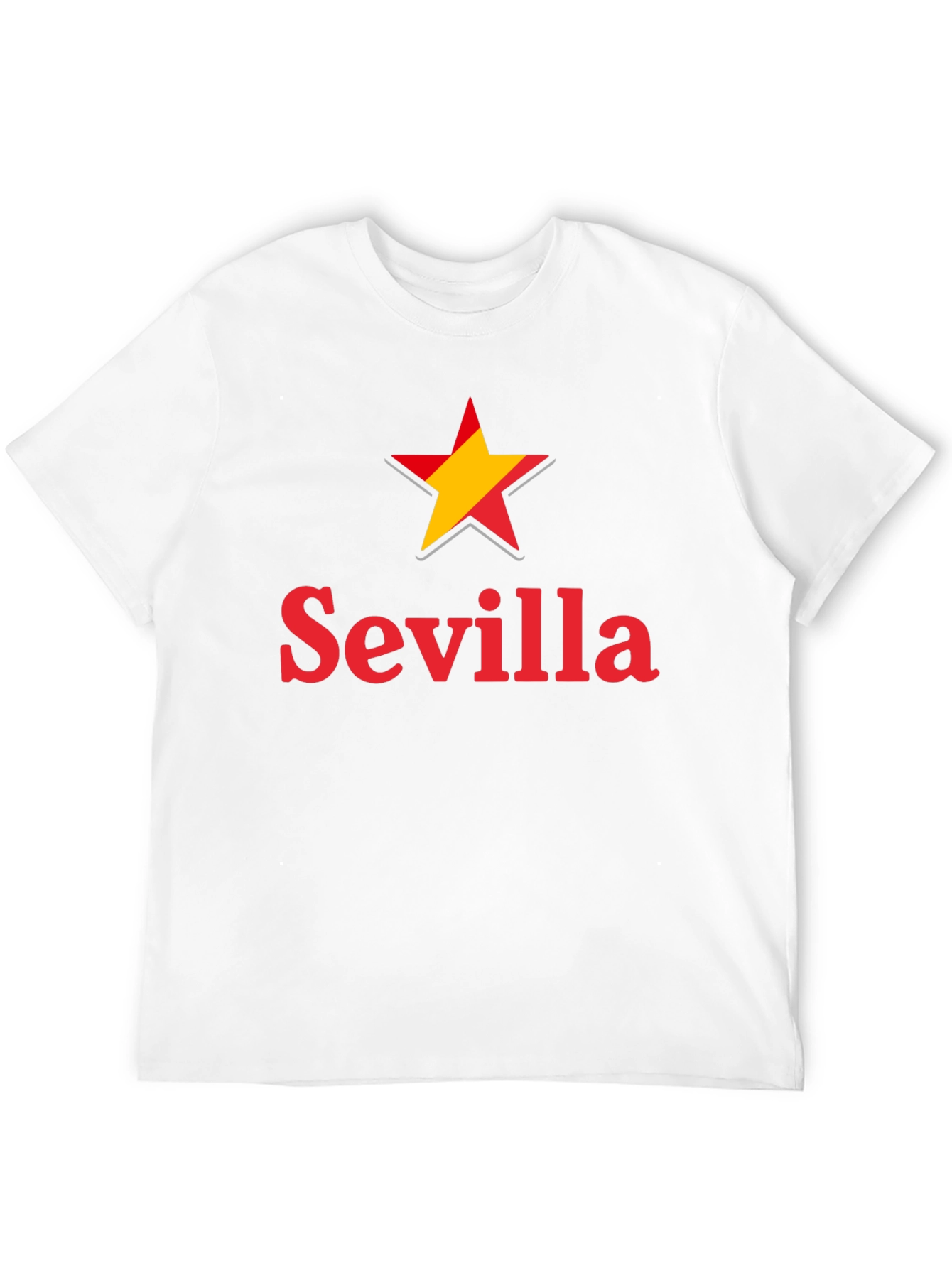 Sevilla Spain Star Graphic T-Shirt - Casual Wear