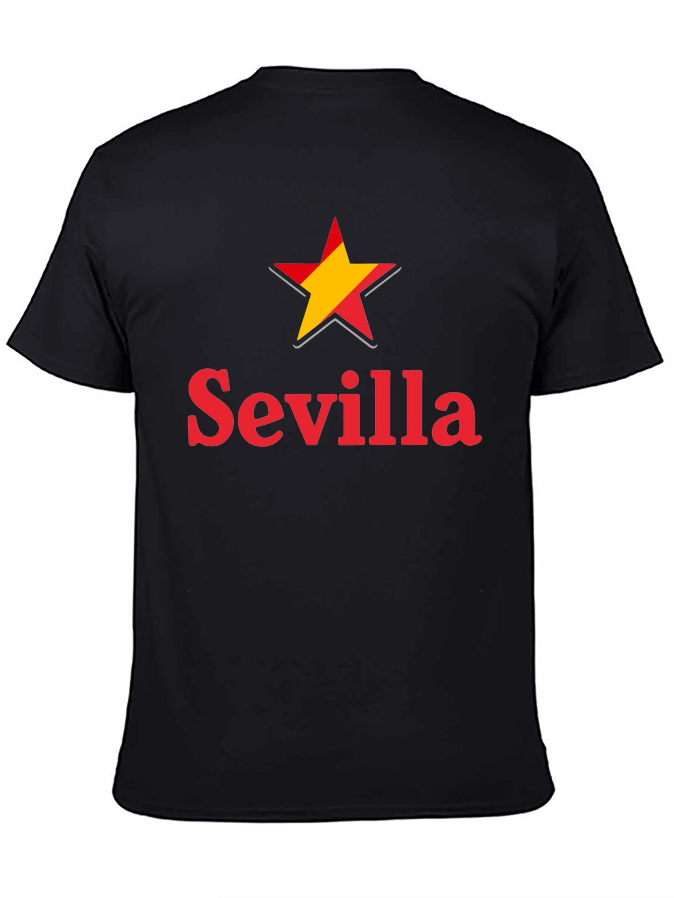 Sevilla Spain Star Graphic T-Shirt - Casual Wear