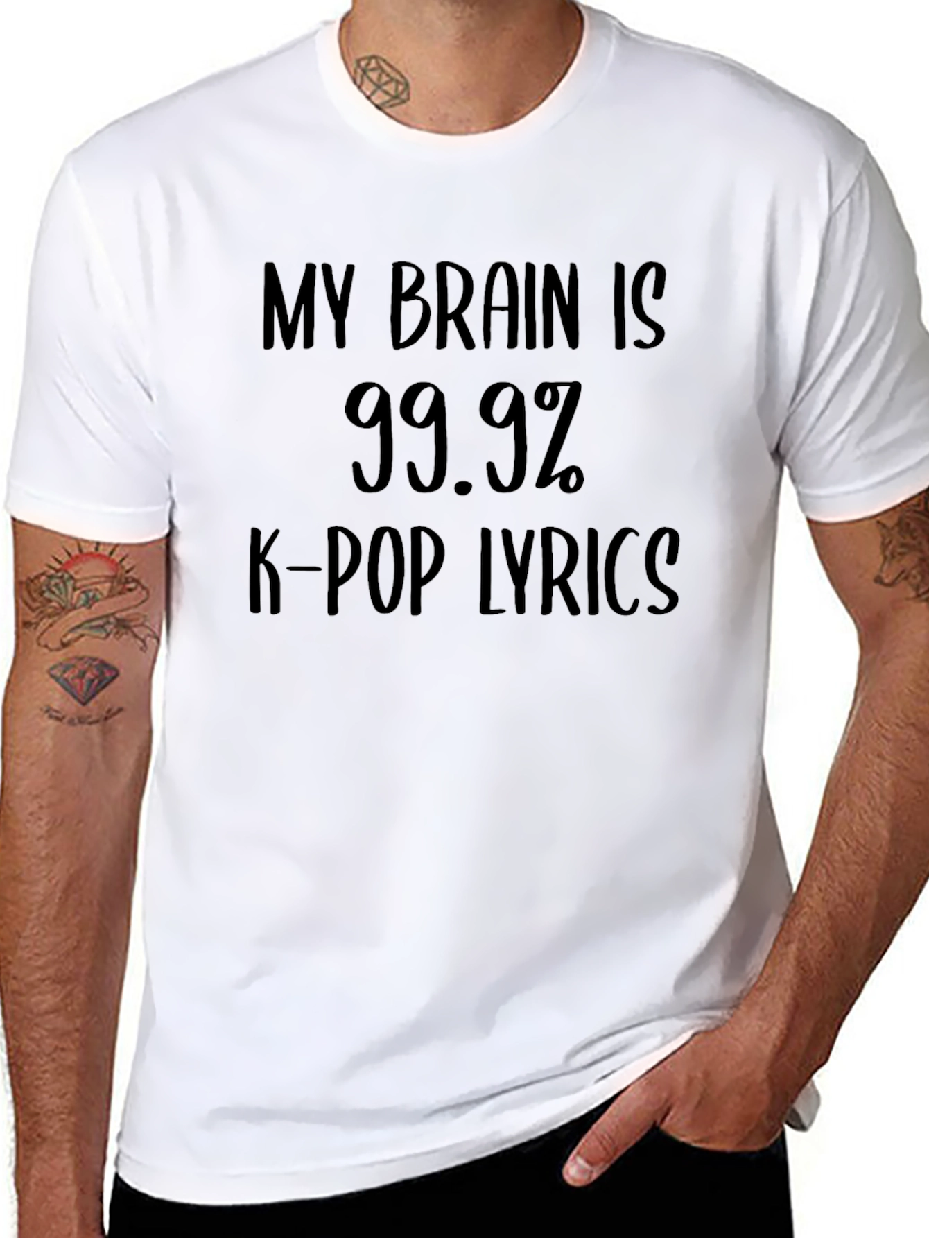 K-Pop Lyrics T-Shirt: Brain 99.9%