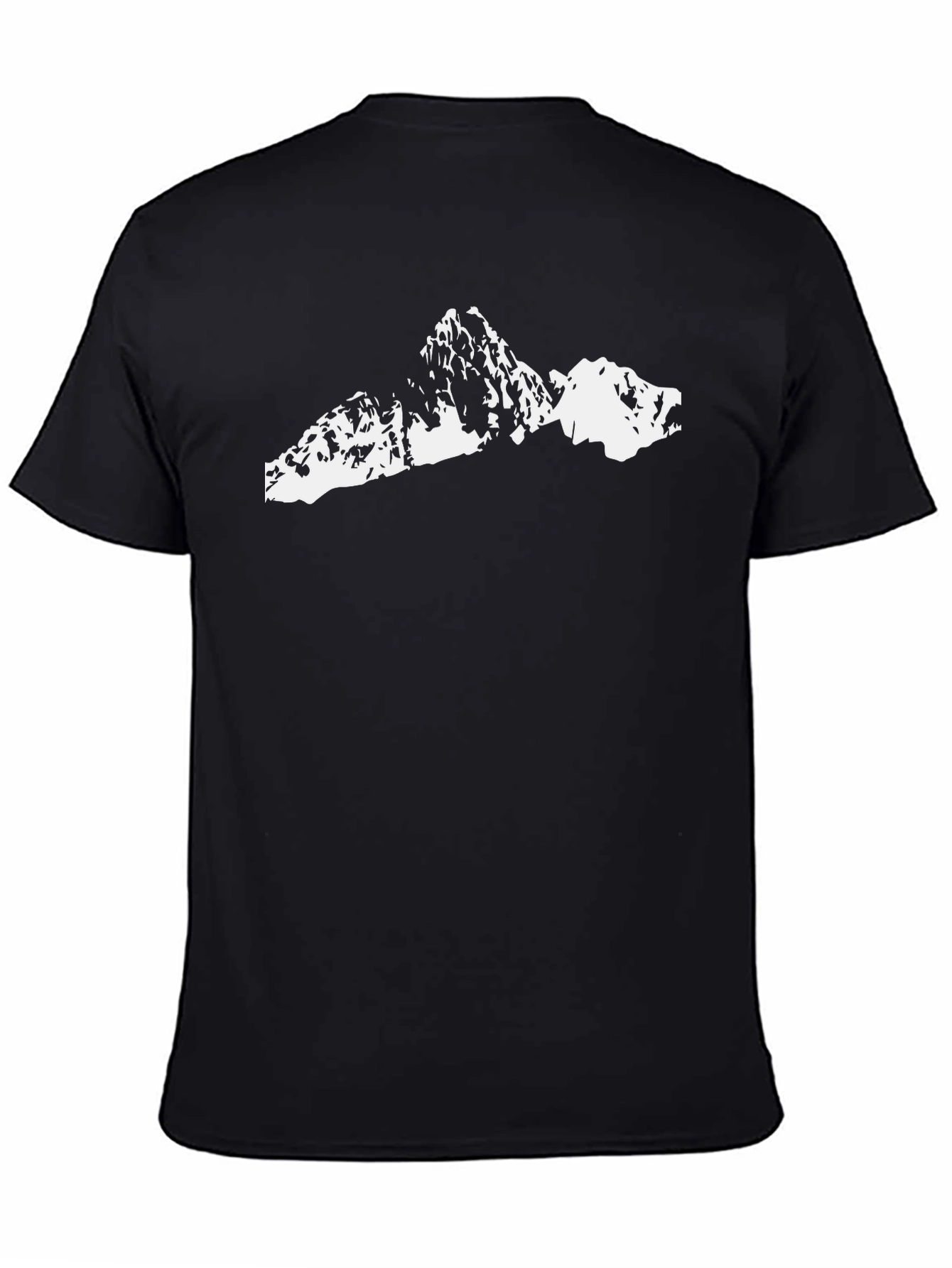 Mountain Silhouette Black T-Shirt