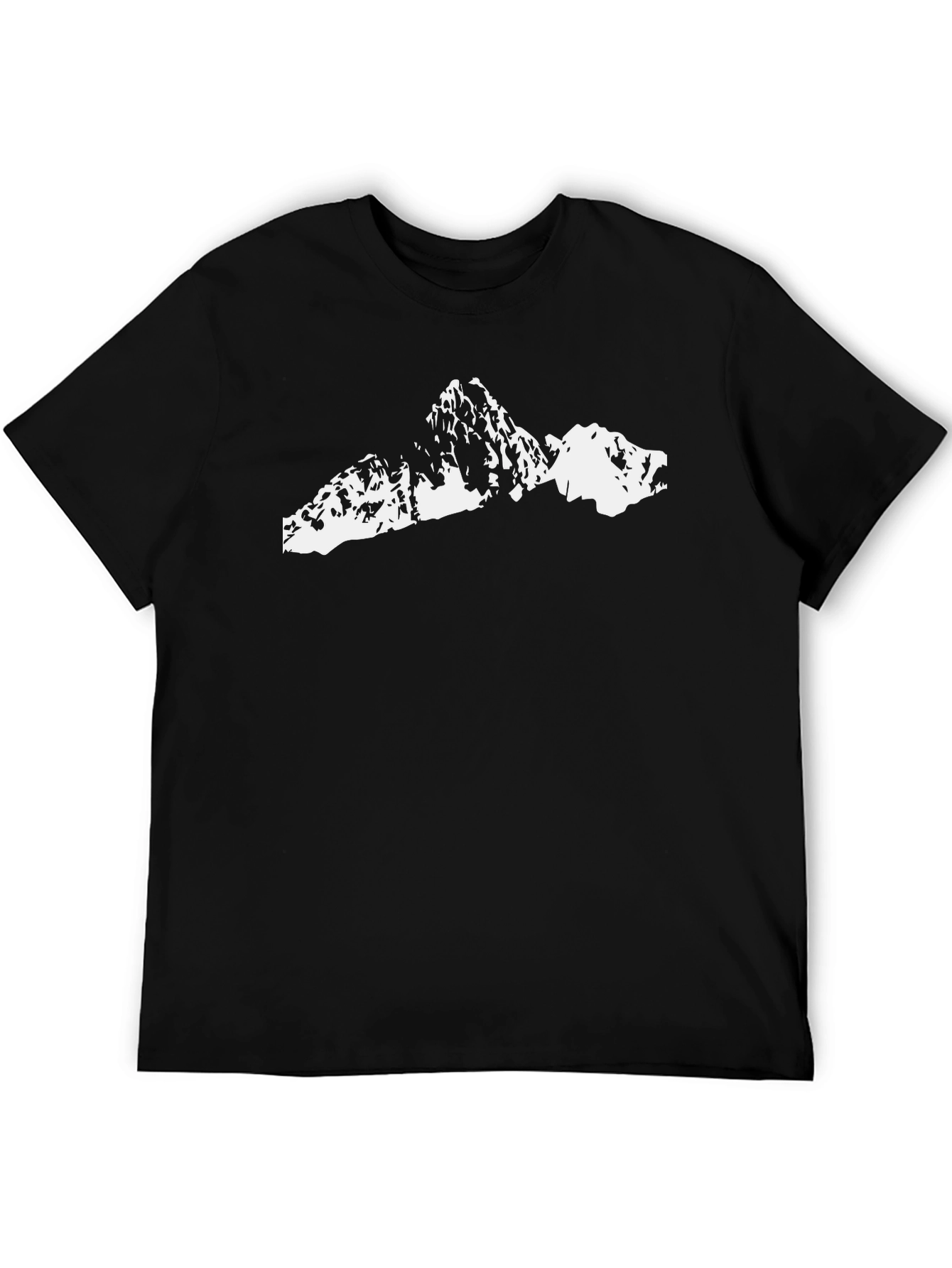 Mountain Silhouette Black T-Shirt