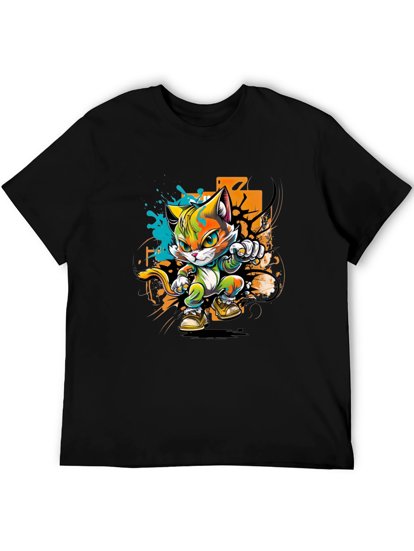 Cool Cat Karate Kid Graphic Tee