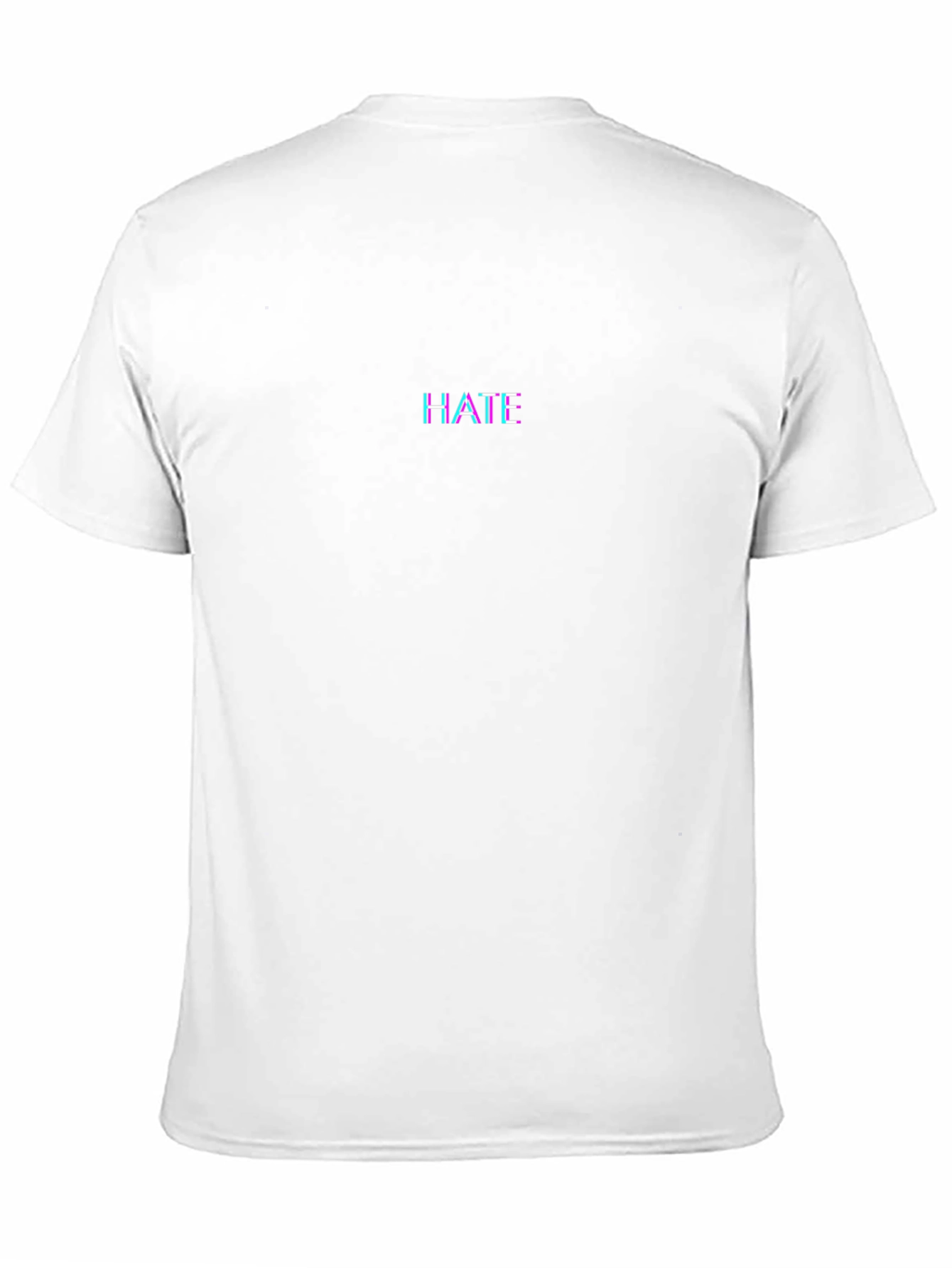 HATE Glitch Graphic T-Shirt - Minimalist Style