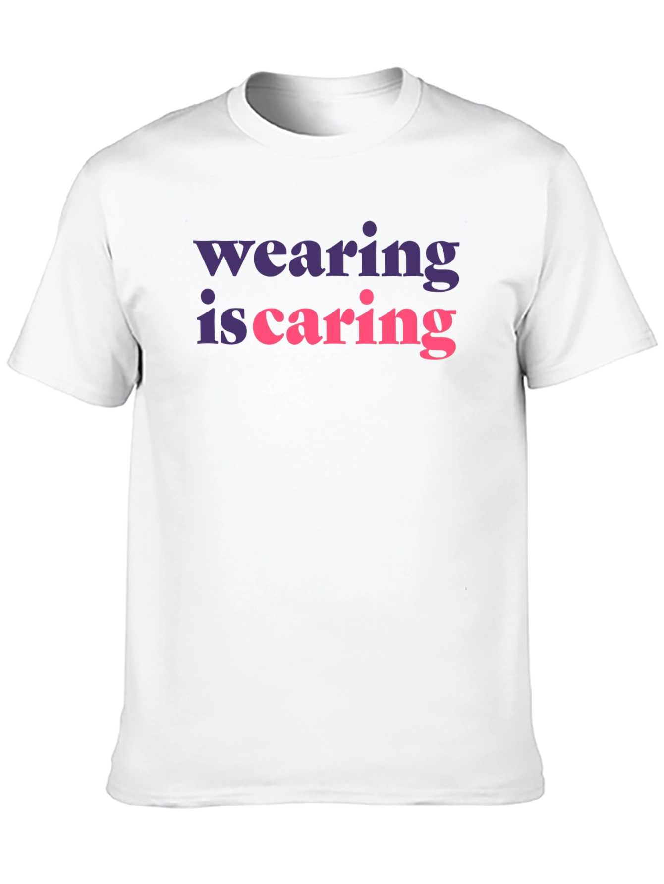 Wearing is Caring Graphic Tee - Black