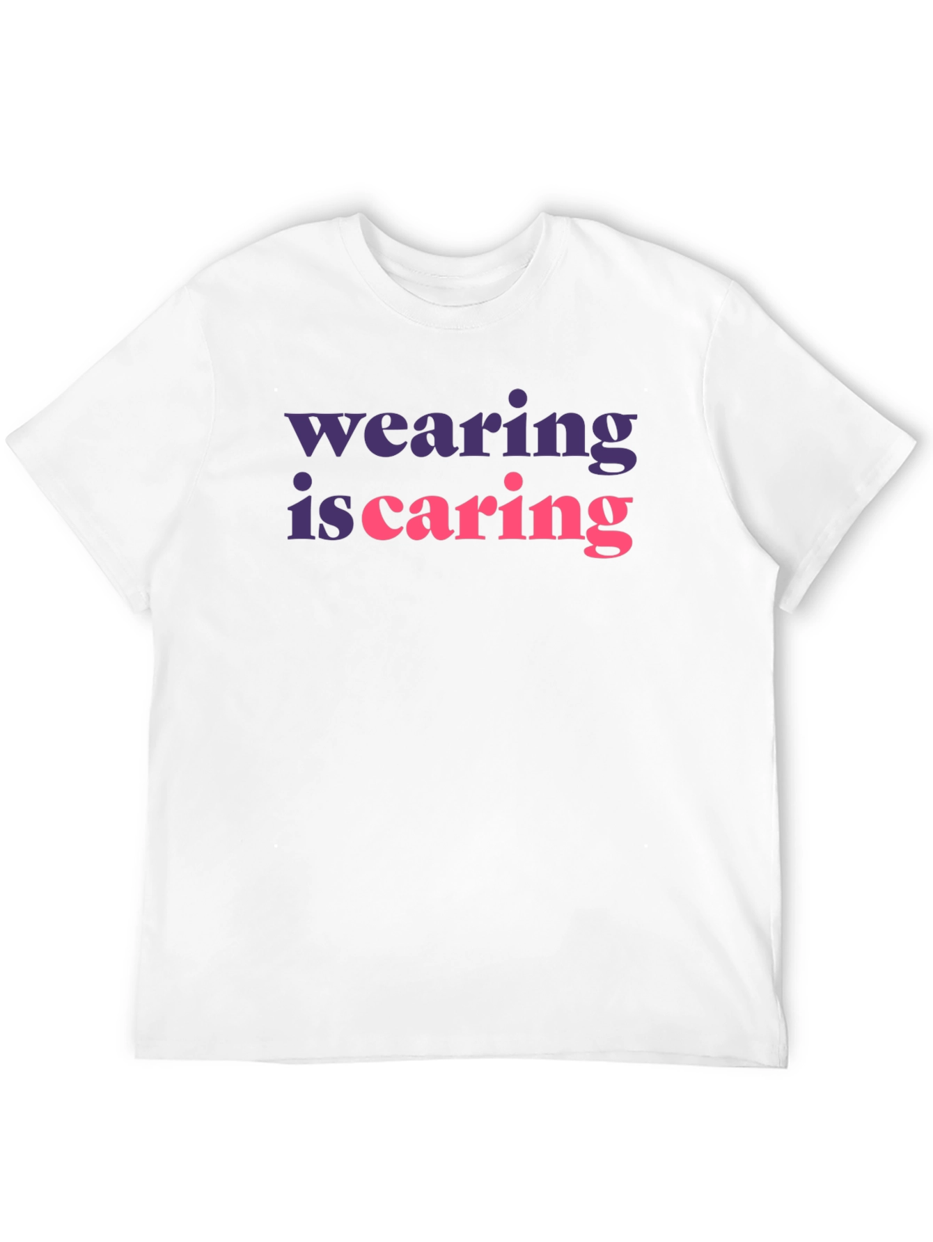 Wearing is Caring Graphic Tee - Black