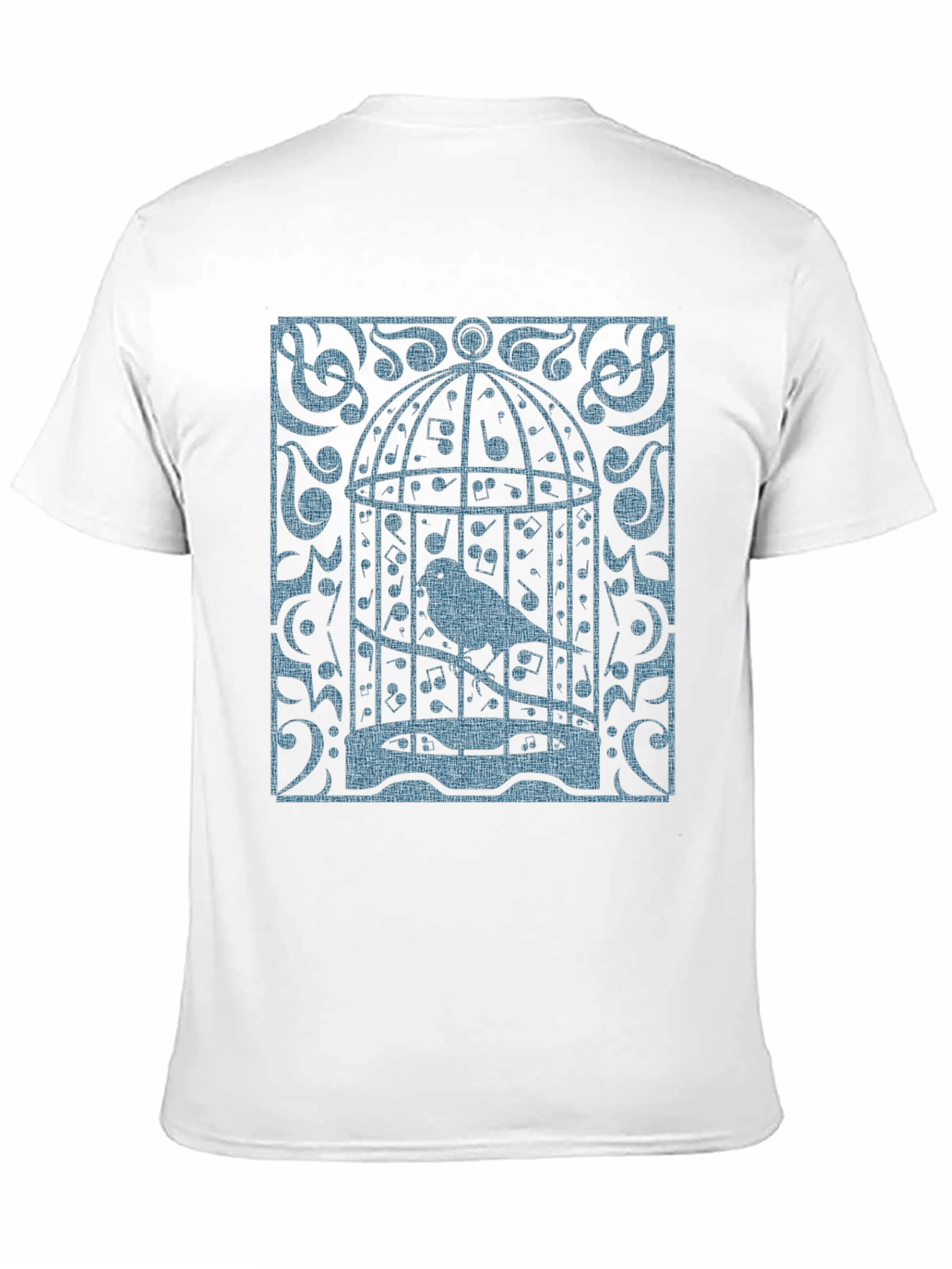 Birdcage Music T-Shirt - Quirky Graphic Tee