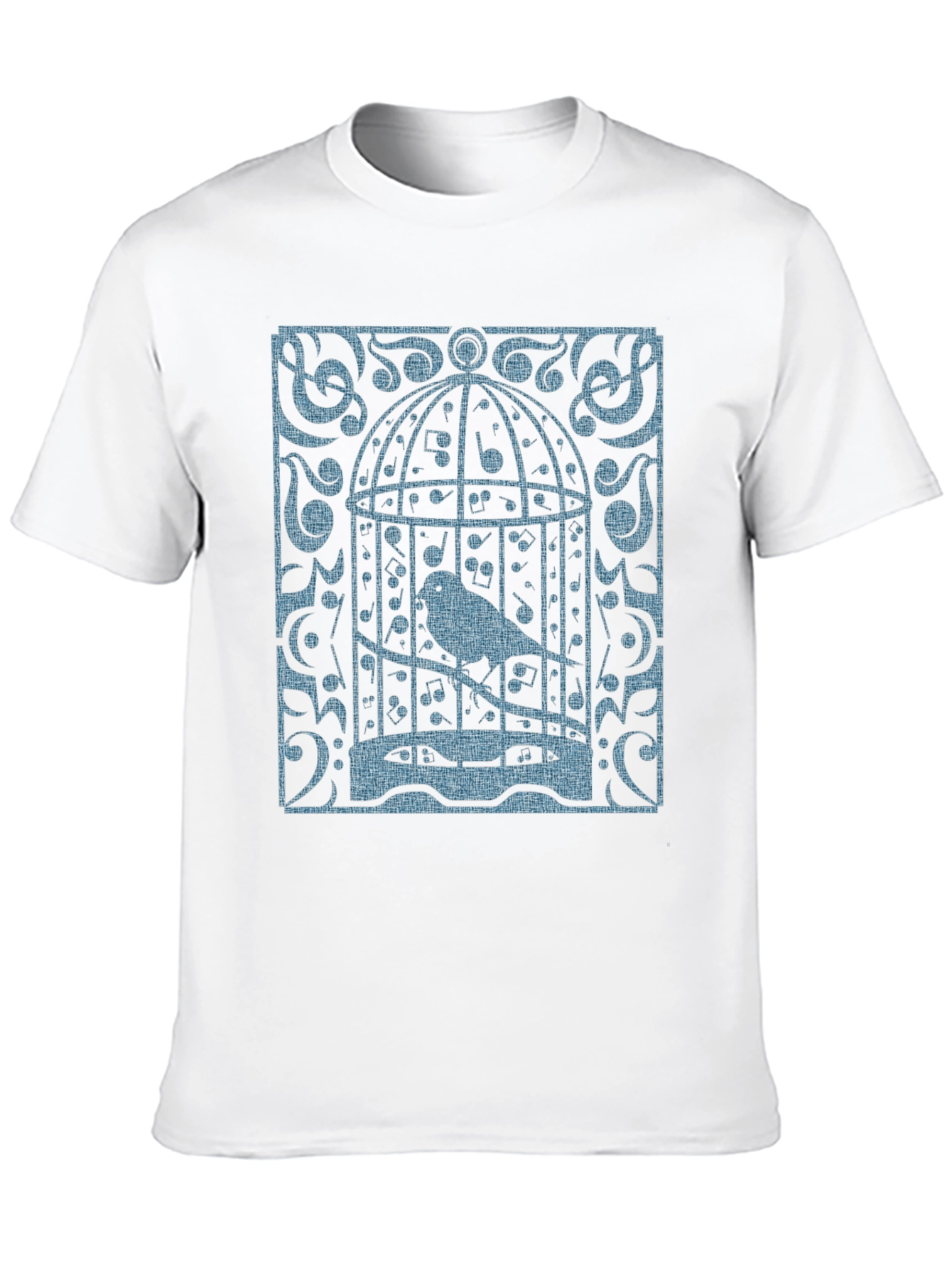 Birdcage Music T-Shirt - Quirky Graphic Tee
