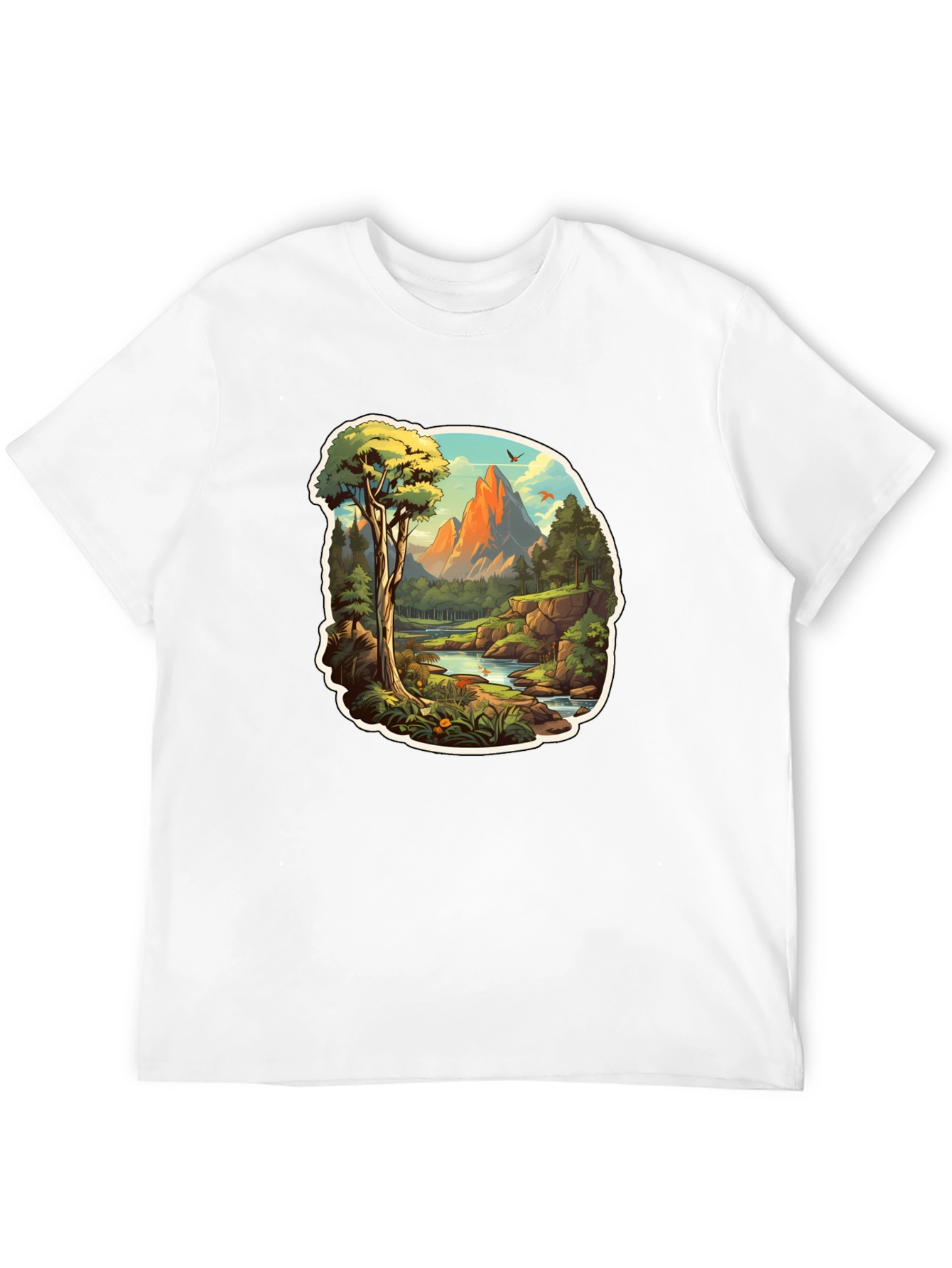 Mountain Vista Graphic Tee - Nature Lovers Black T-Shirt
