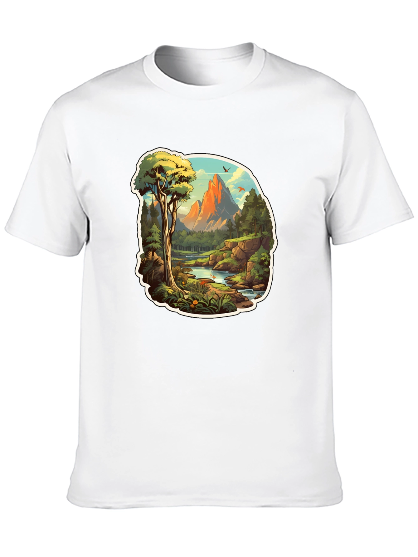 Mountain Vista Graphic Tee - Nature Lovers Black T-Shirt