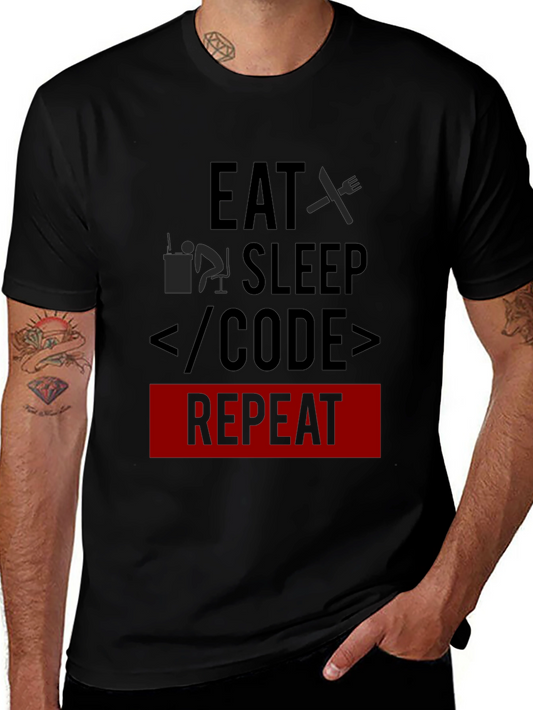 Eat Sleep Code Repeat Programmer T-Shirt