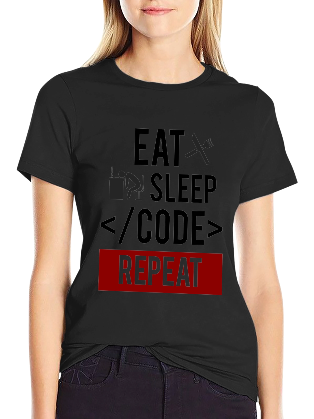 Eat Sleep Code Repeat Programmer T-Shirt