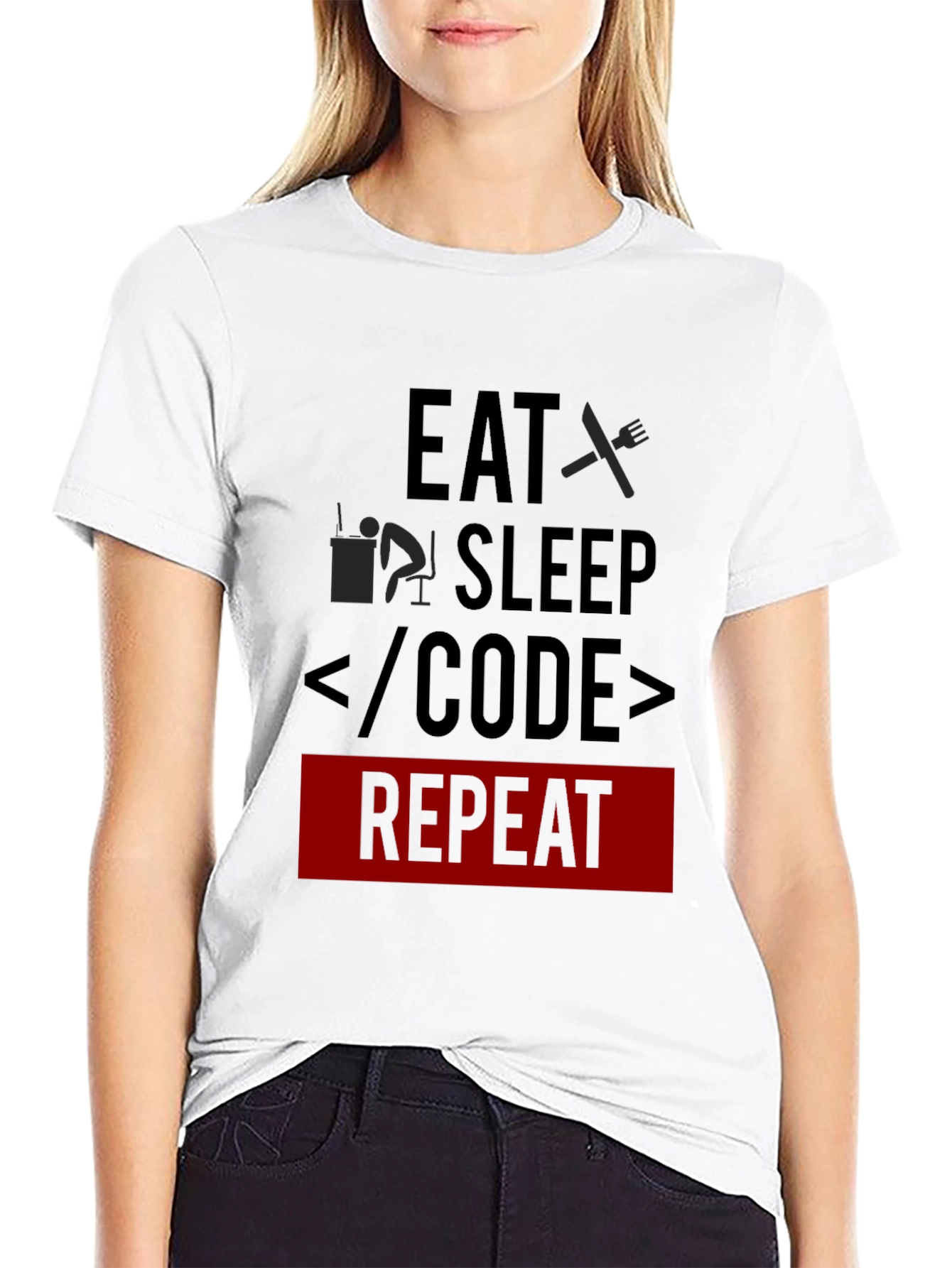 Eat Sleep Code Repeat Programmer T-Shirt