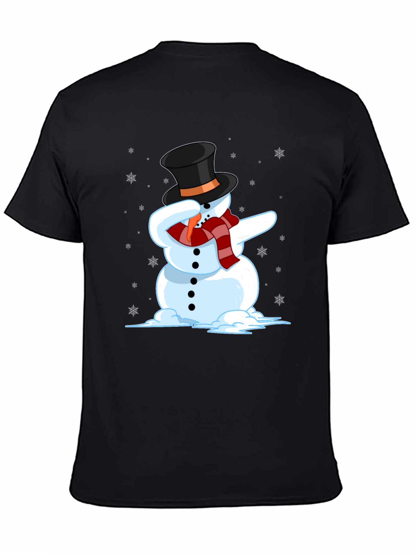 Dabbing Snowman Graphic Tee - Holiday Fun