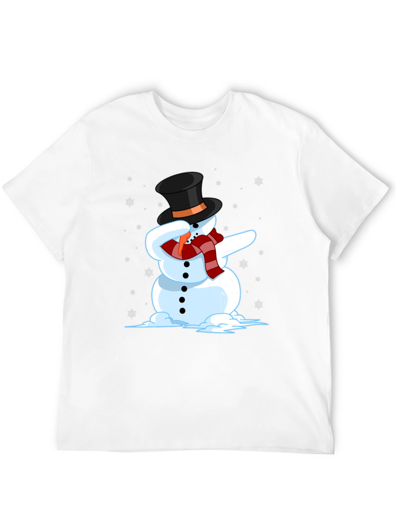 Dabbing Snowman Graphic Tee - Holiday Fun