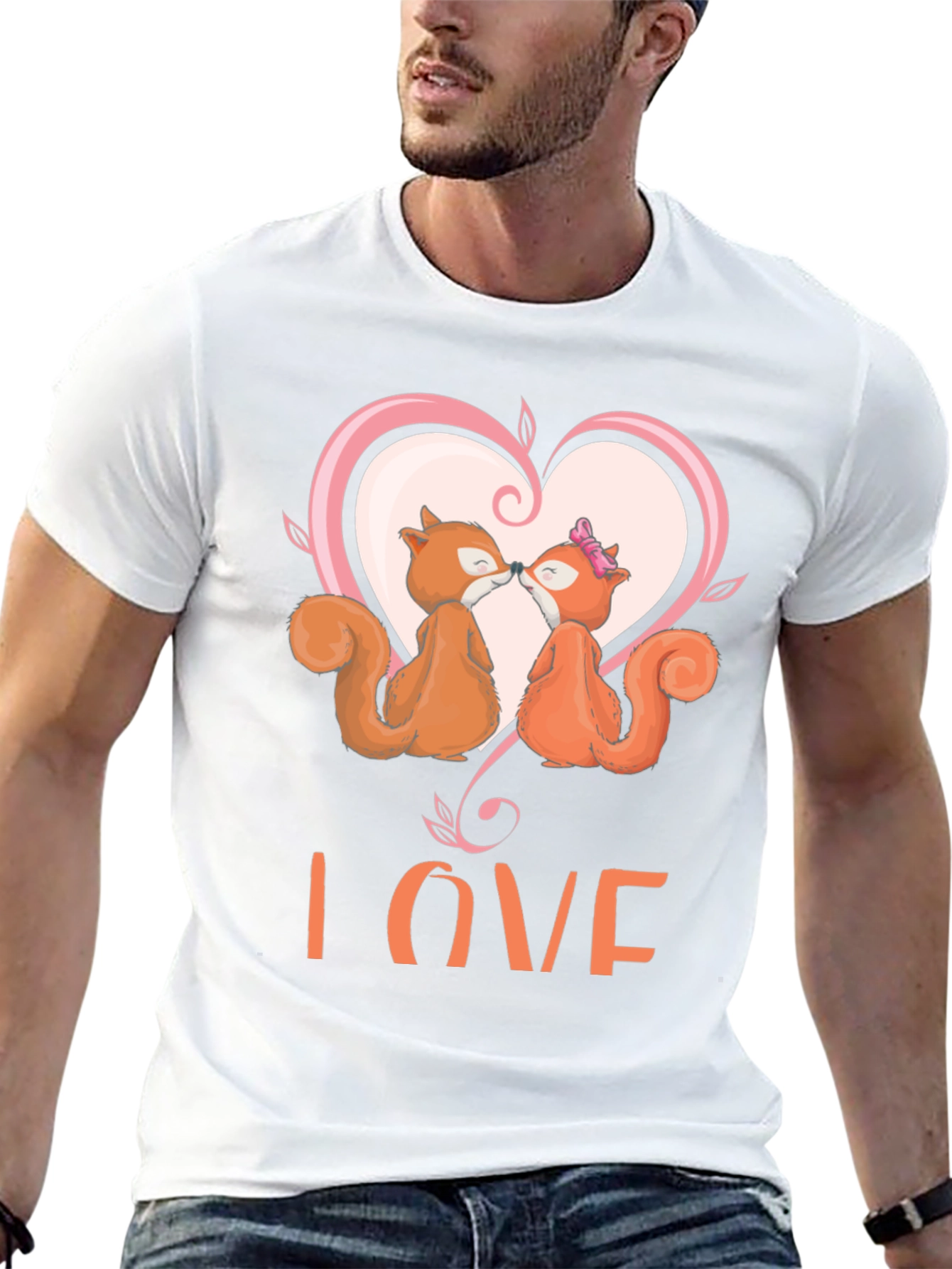 Squirrel Love T-Shirt - Cute Valentines Day Tee