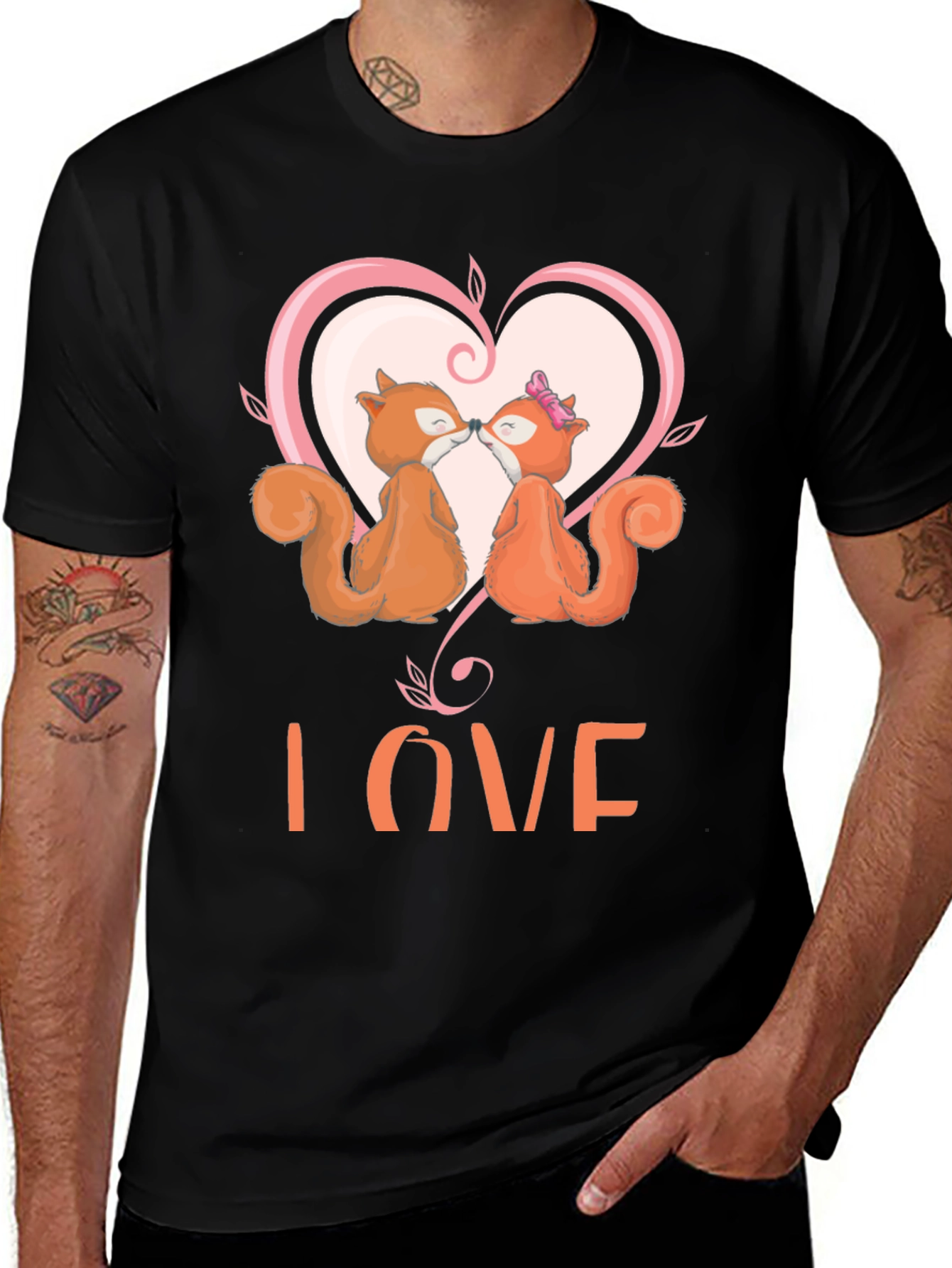Squirrel Love T-Shirt - Cute Valentines Day Tee