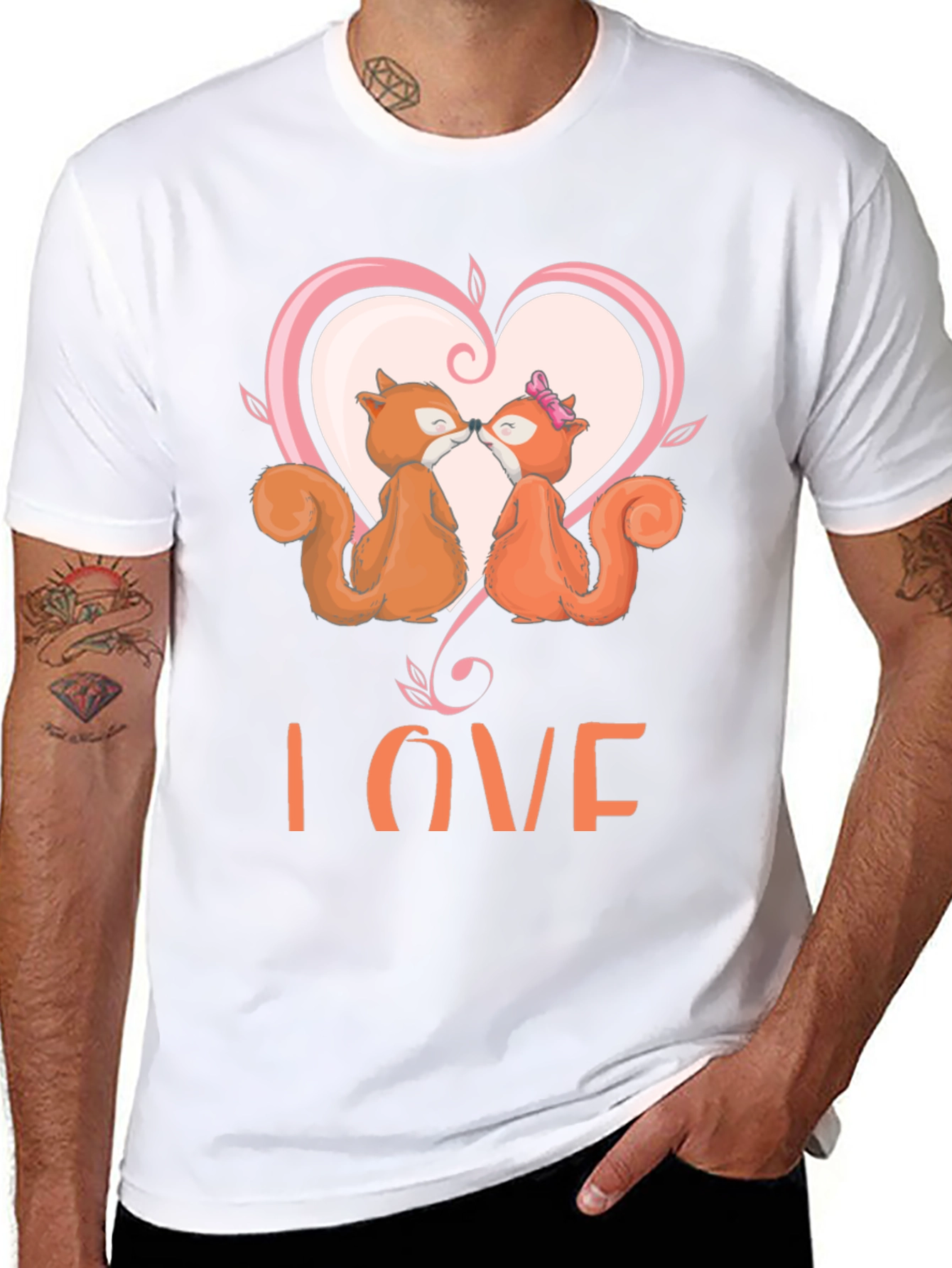 Squirrel Love T-Shirt - Cute Valentines Day Tee