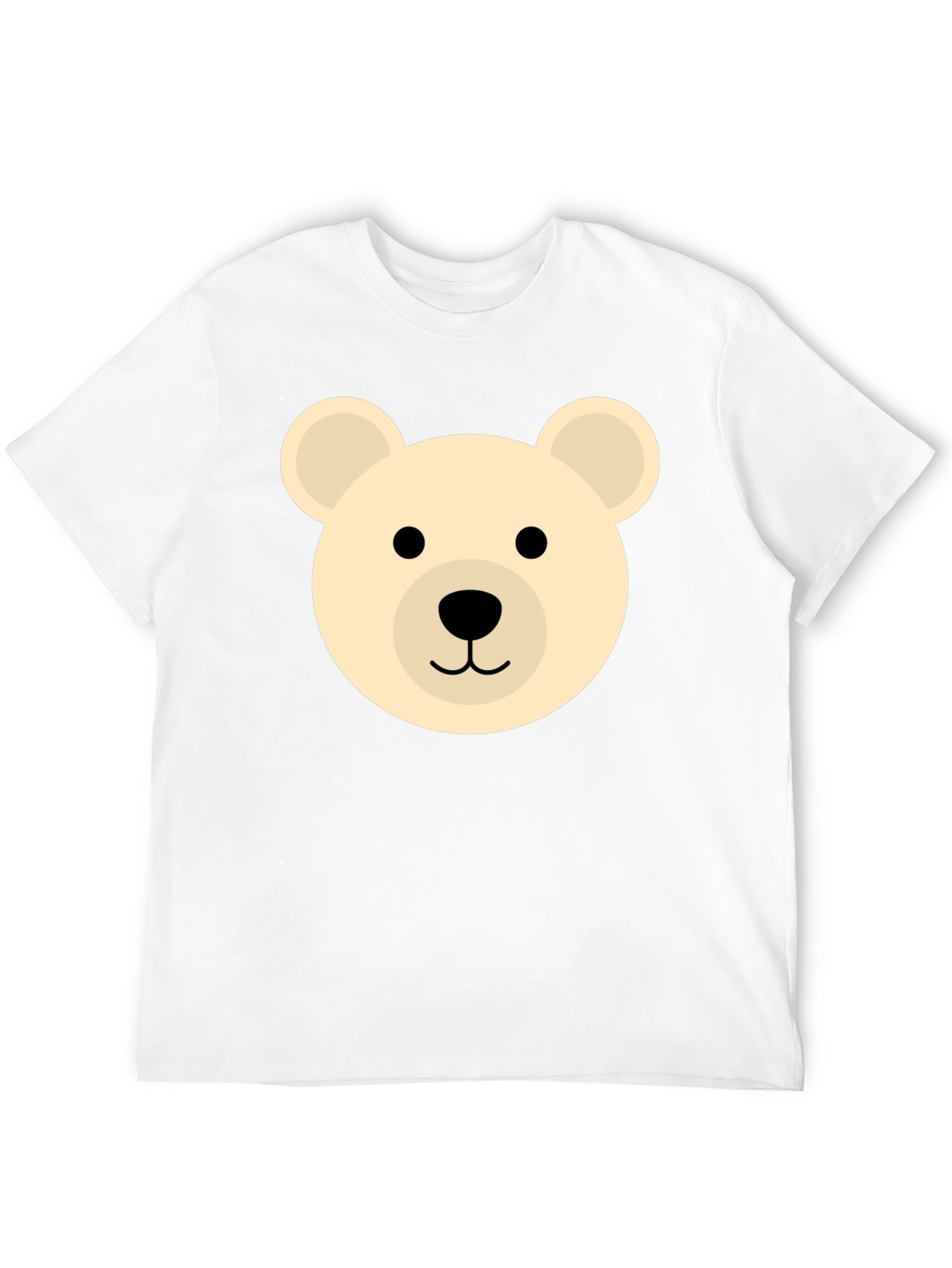 Cute Bear Graphic Black T-Shirt