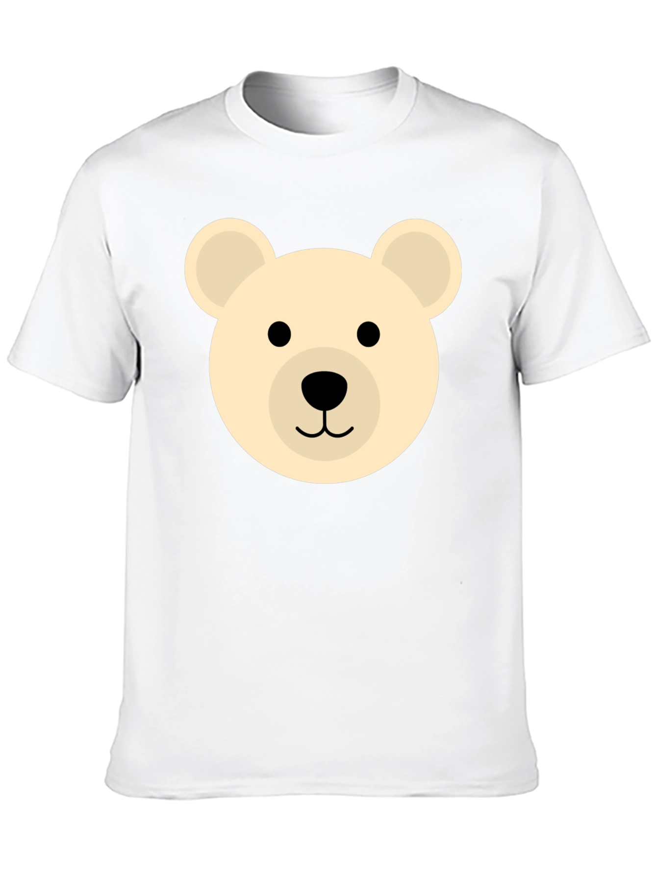 Cute Bear Graphic Black T-Shirt
