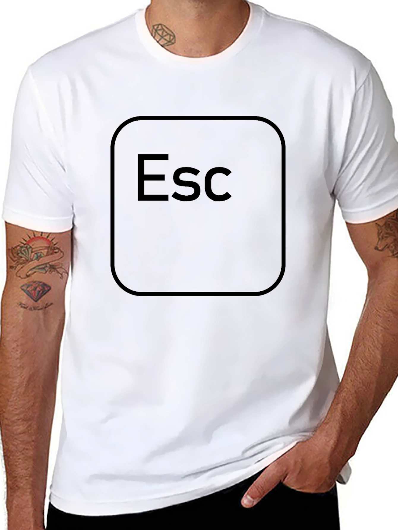 Escape Key T-Shirt - Geeky Gamer Style