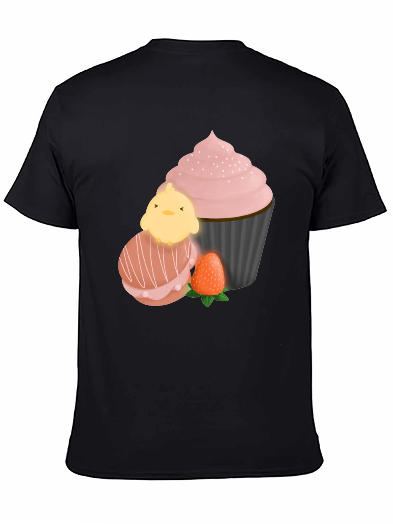 Sweet Treat T-Shirt: Chick Macaron Cupcake Design