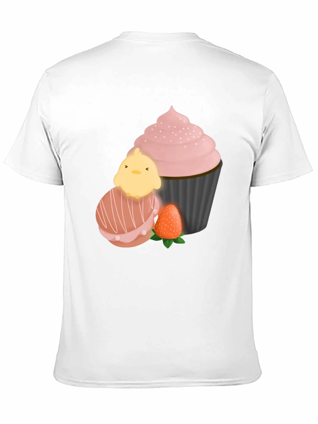 Sweet Treat T-Shirt: Chick Macaron Cupcake Design