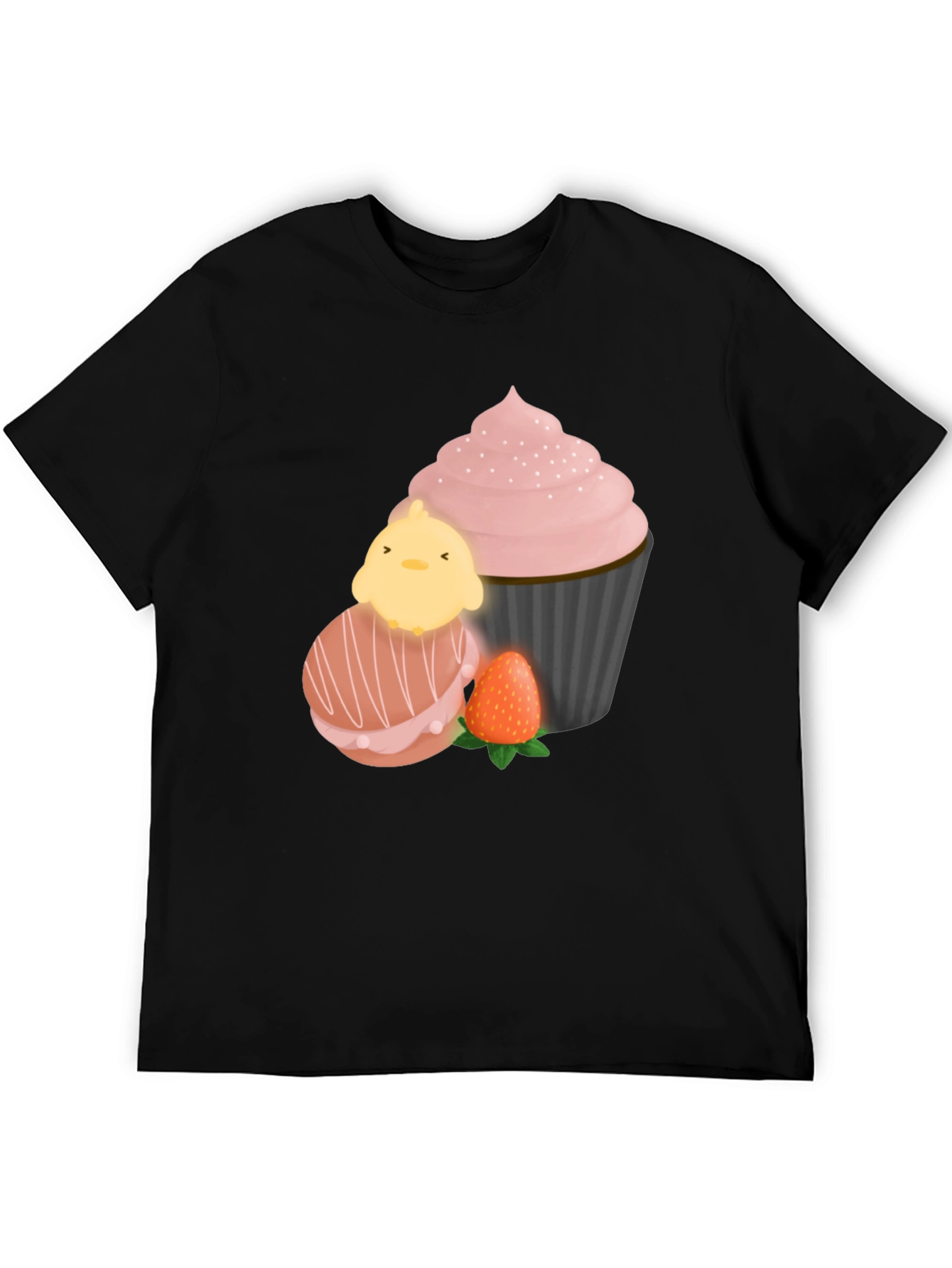 Sweet Treat T-Shirt: Chick Macaron Cupcake Design