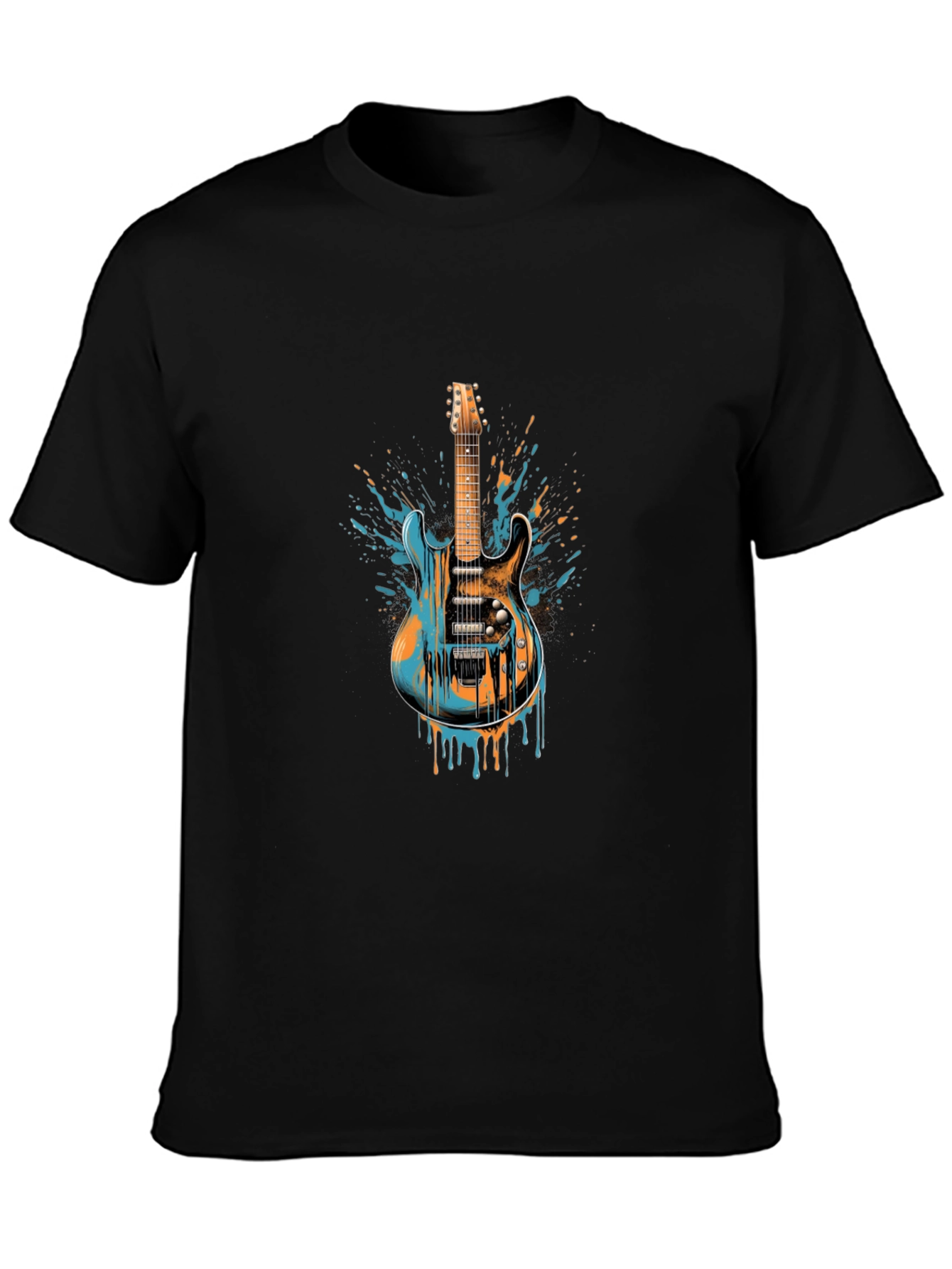 Electric Guitar Graphic Tee - Music Lovers Shirt