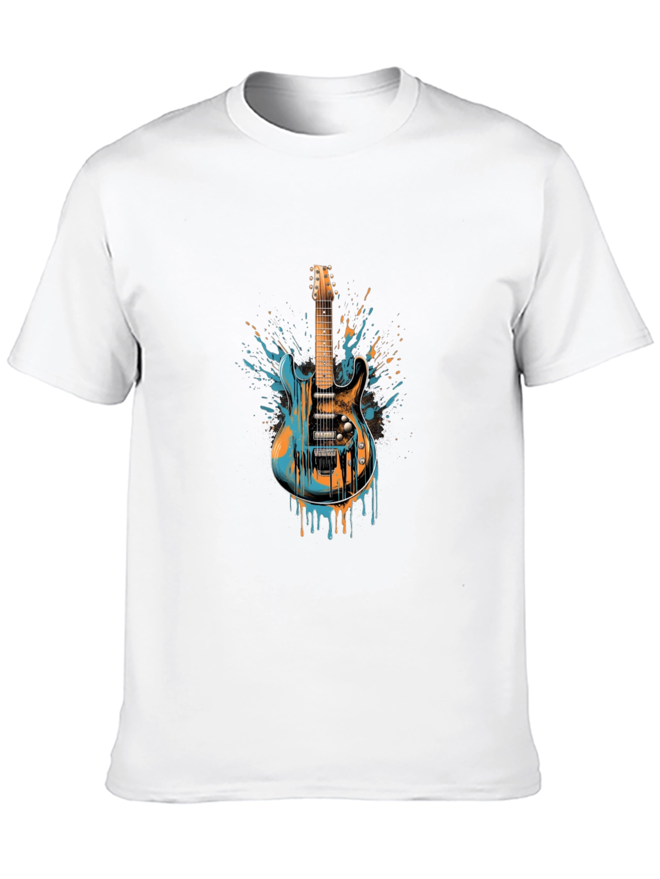 Electric Guitar Graphic Tee - Music Lovers Shirt