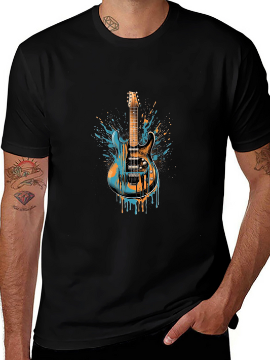 Electric Guitar Graphic Tee - Music Lovers Shirt