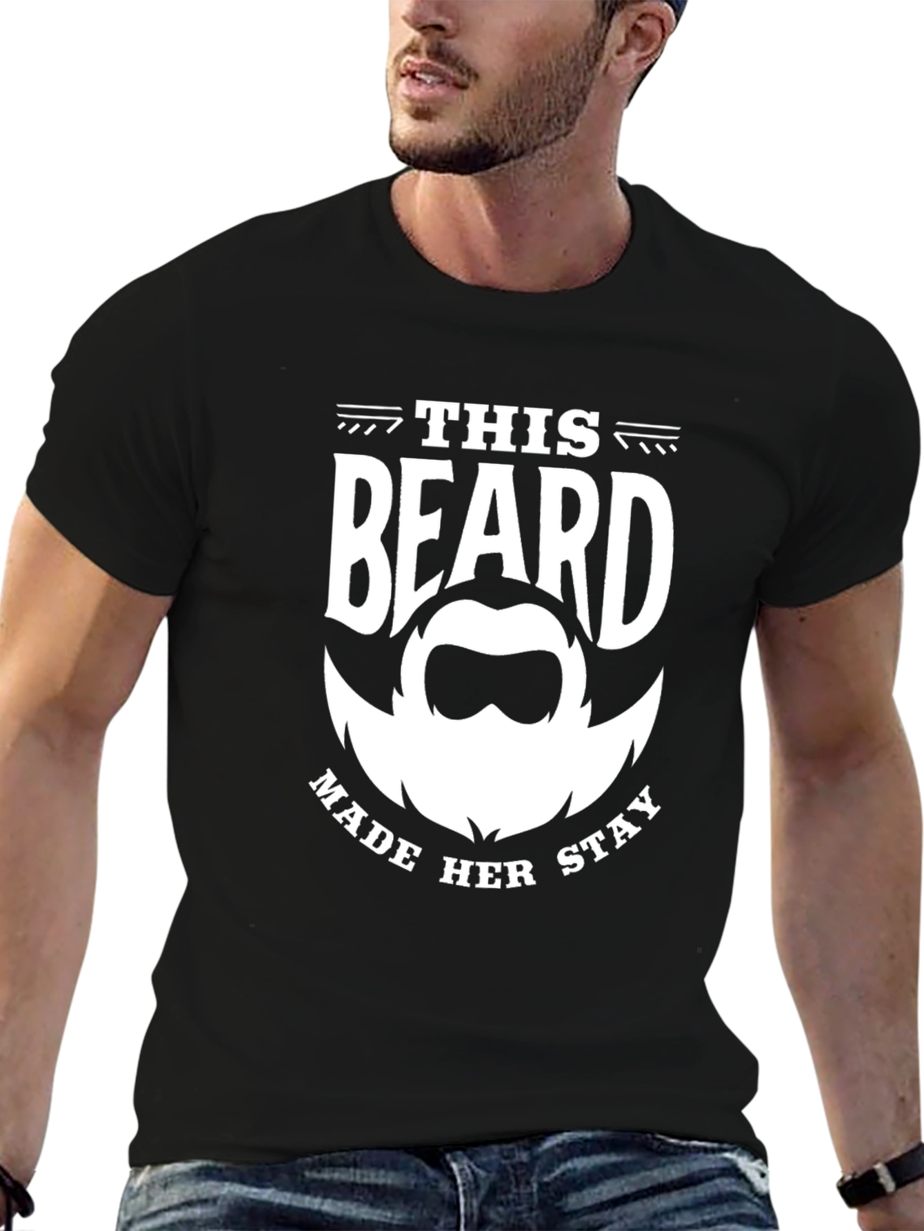 This Beard Made Her Stay Graphic Tee