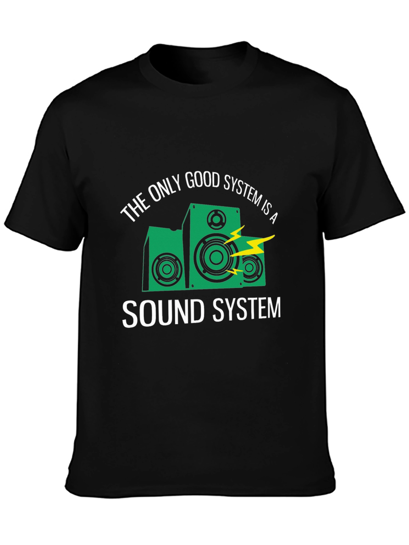 Sound System Graphic T-Shirt - Music Lover Tee