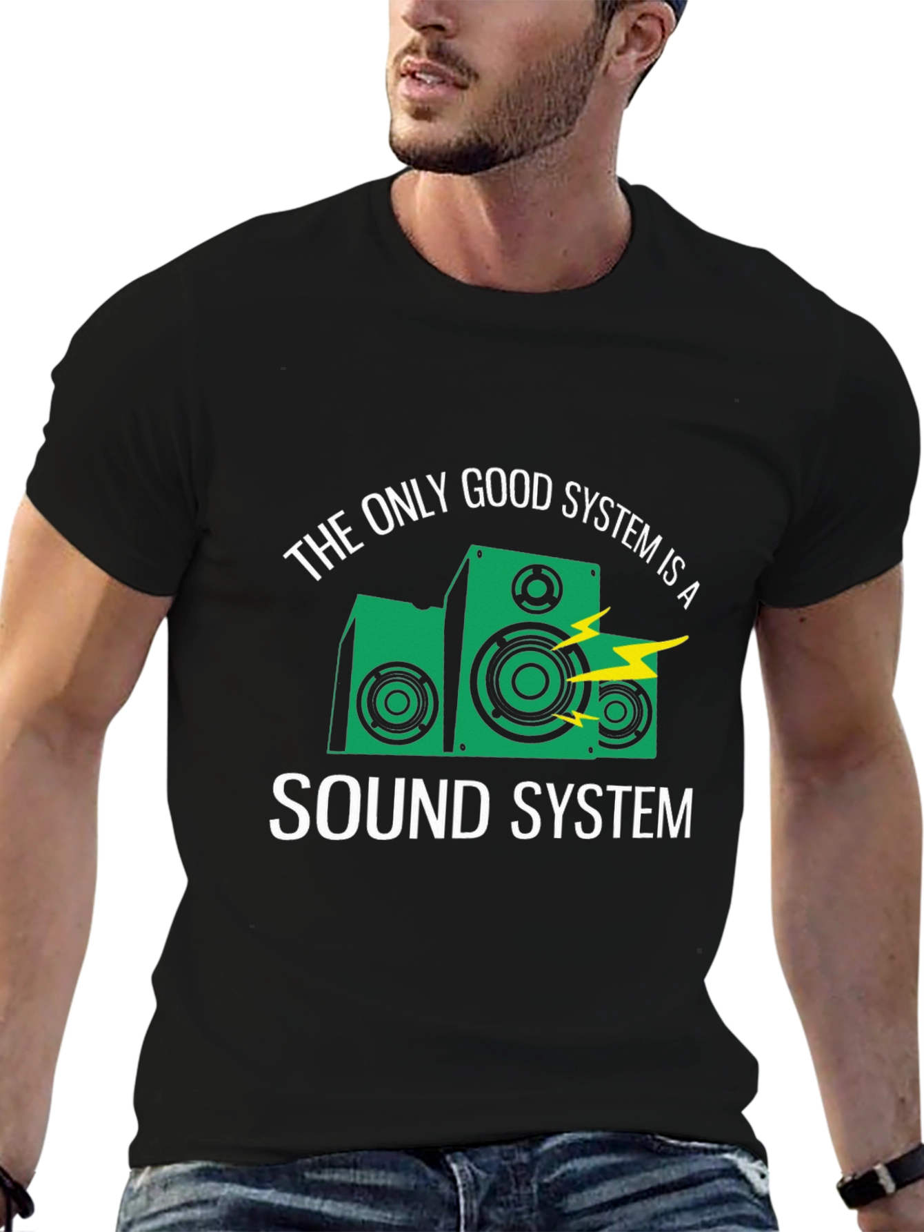 Sound System Graphic T-Shirt - Music Lover Tee