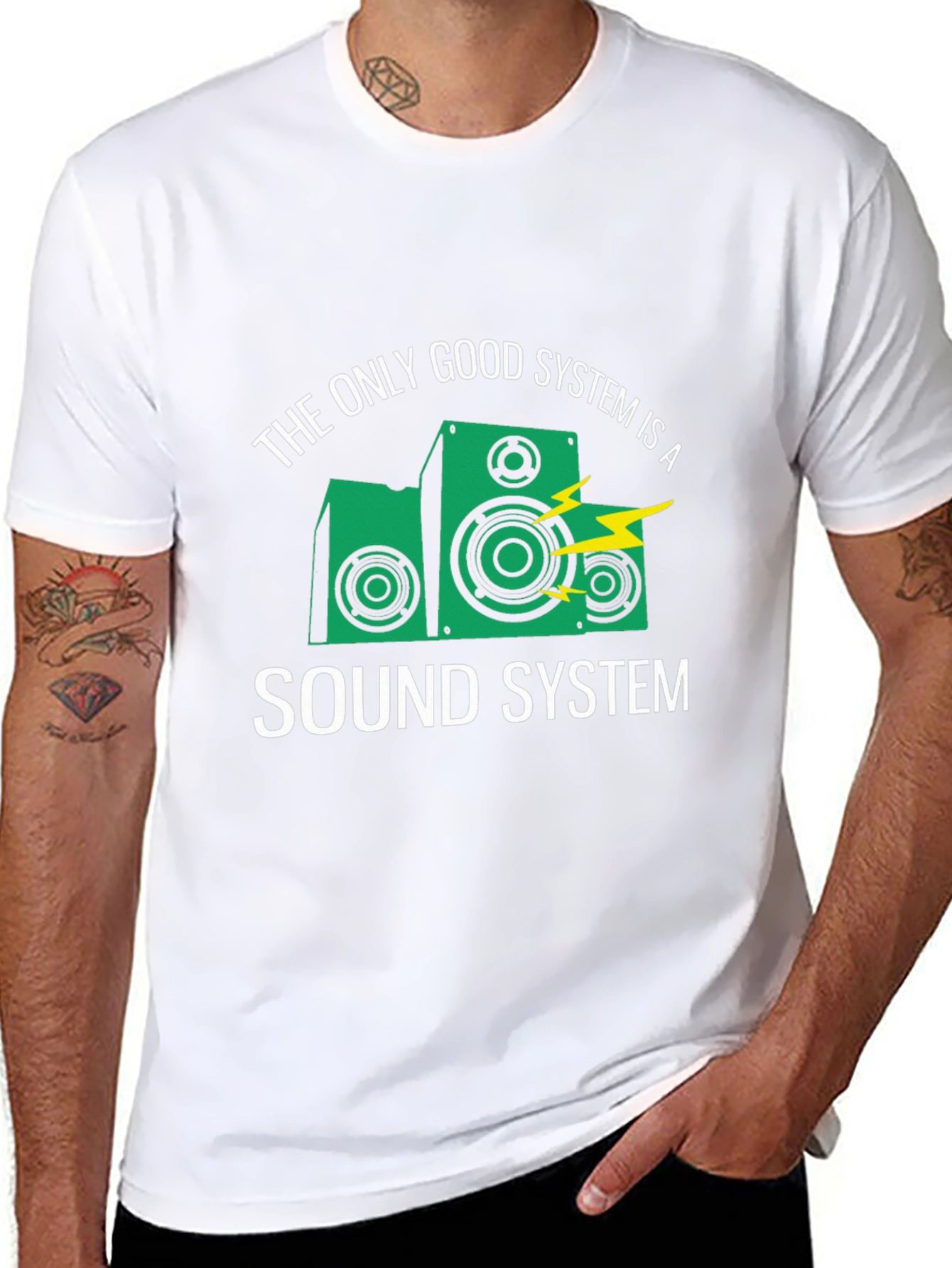 Sound System Graphic T-Shirt - Music Lover Tee