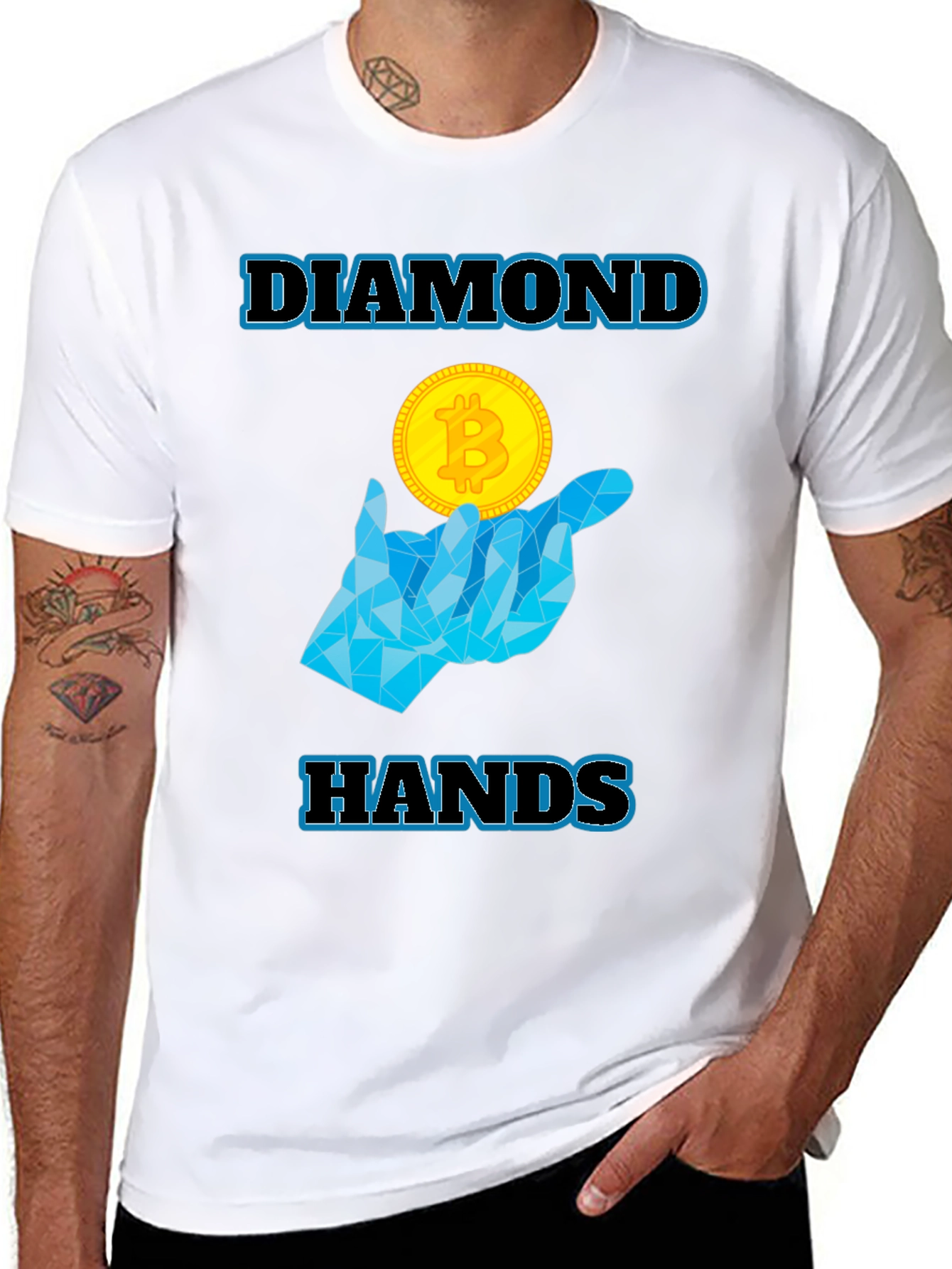Diamond Hands Bitcoin T-Shirt