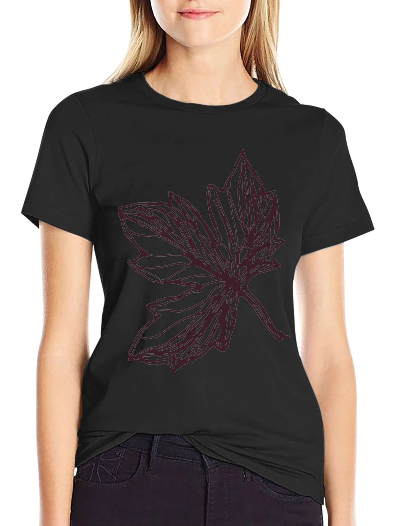 Leaf Graphic Tee - Casual Style