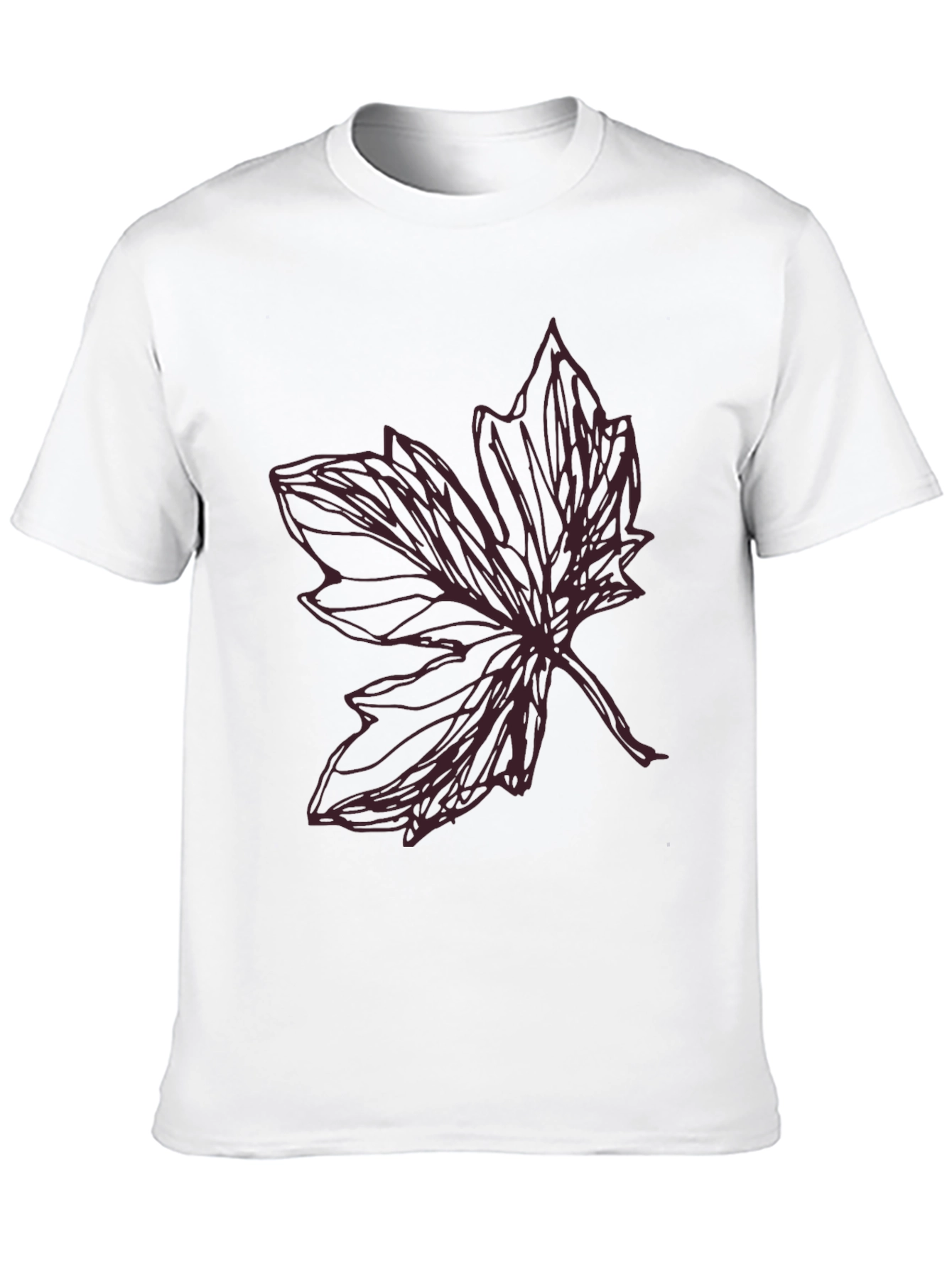 Leaf Graphic Tee - Casual Style