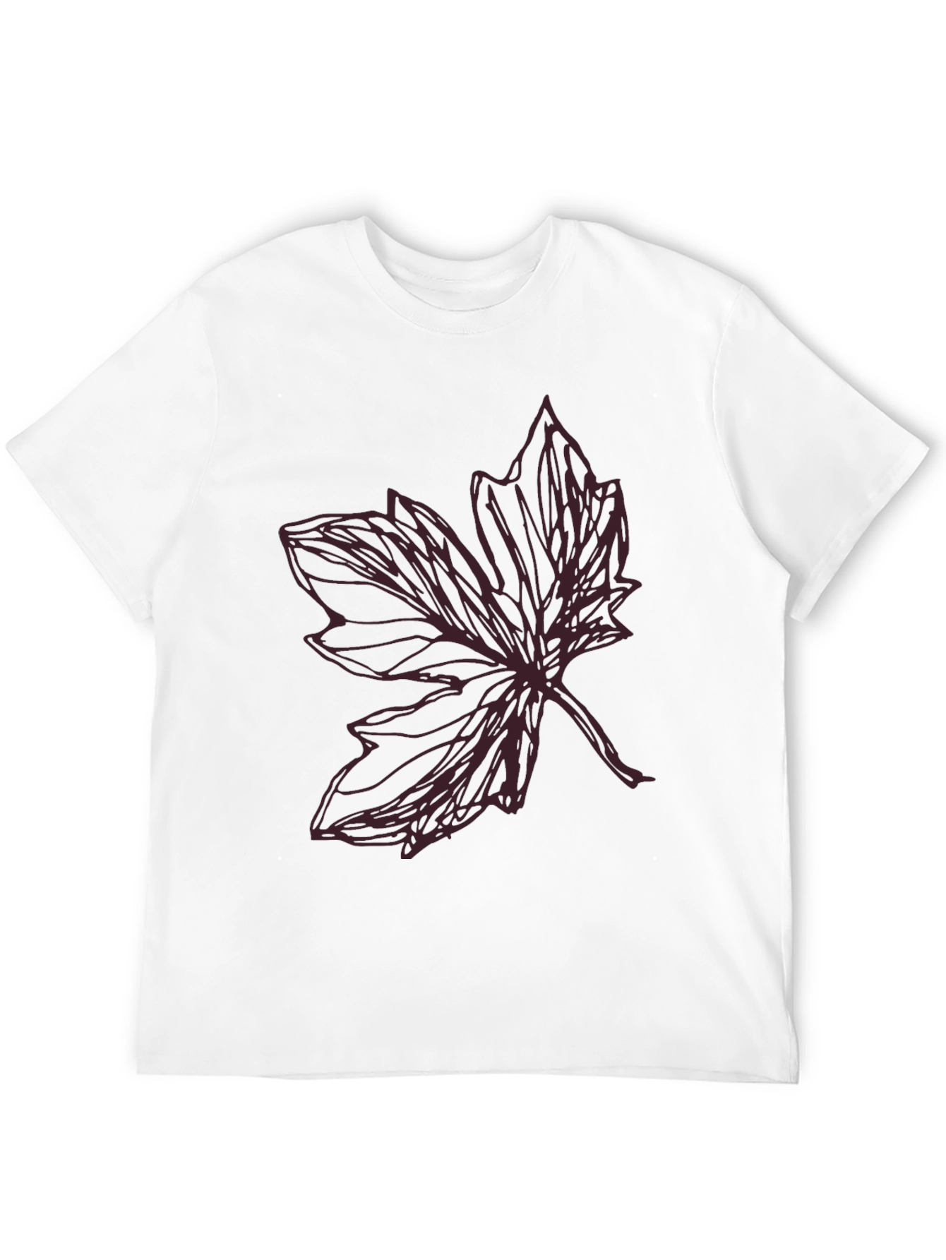 Leaf Graphic Tee - Casual Style